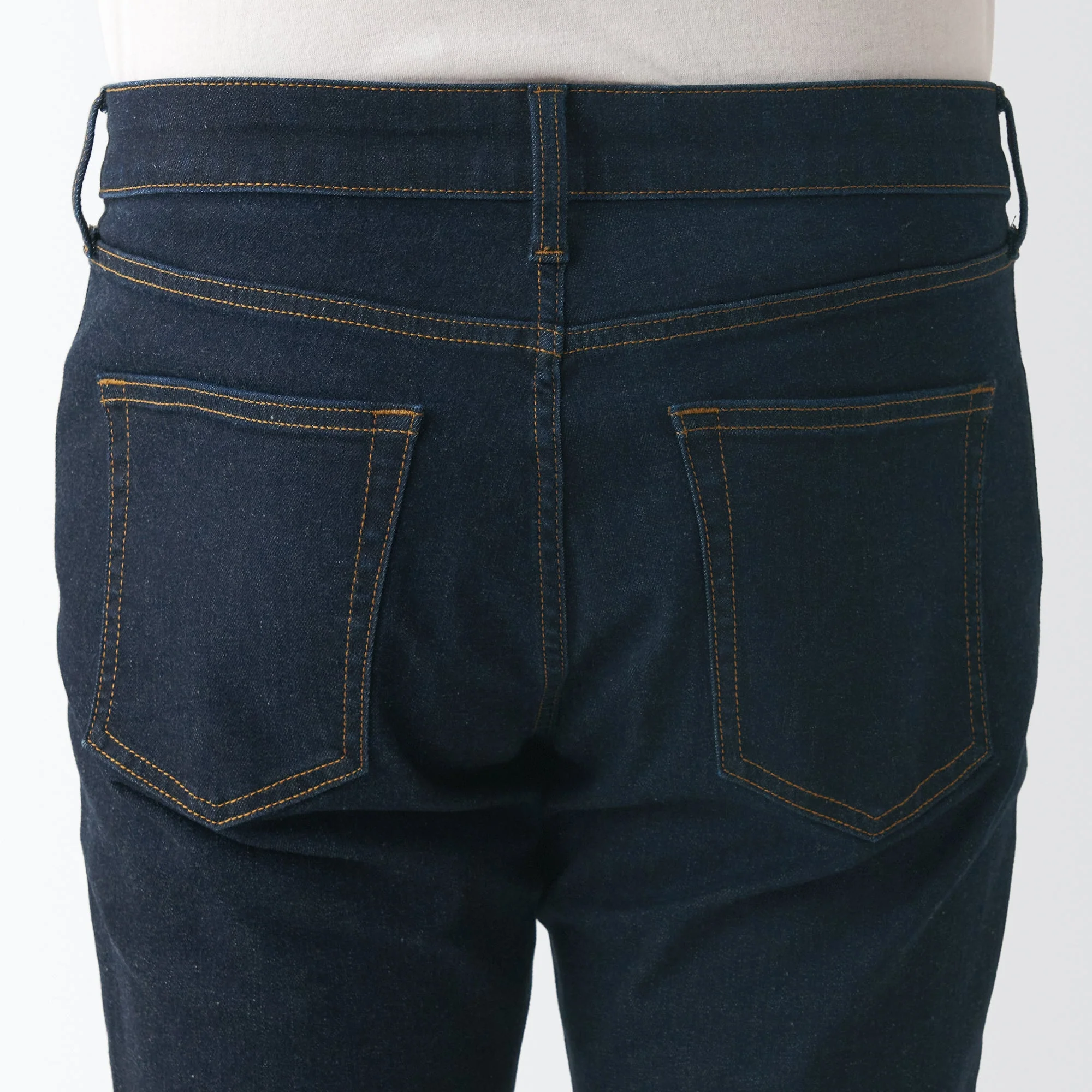 Men's Super Stretch Denim Skinny Pants Dark Navy (L 32inch / 82cm) - Image 9