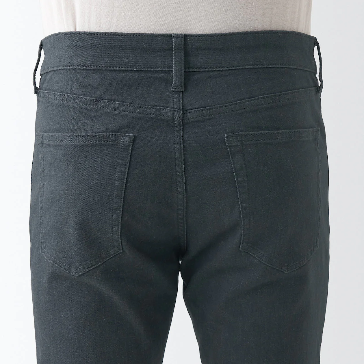 Men's Super Stretch Denim Skinny Pants Charcoal Grey (L 30inch / 76cm) - Image 8