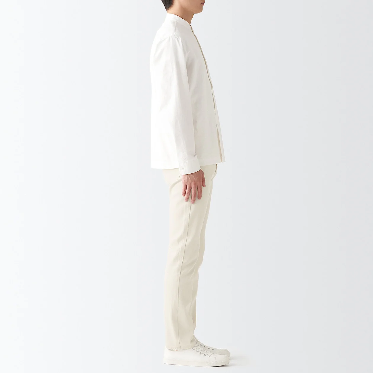 Men's Stretch Denim Slim Pants Natural (L 30inch / 76cm) - Image 4