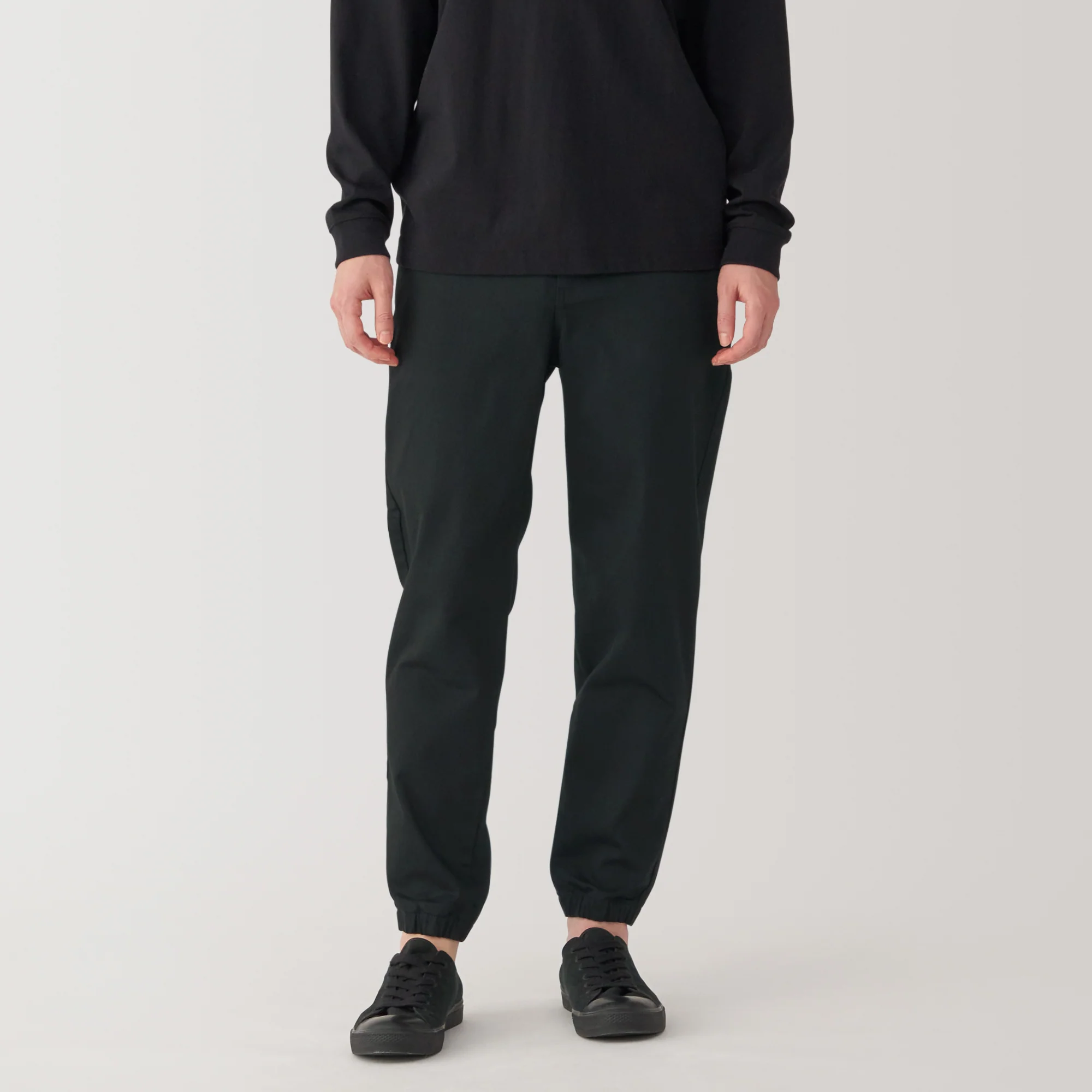 Men's Super Stretchy Denim Jogger Sweatpants - Black - Image 12