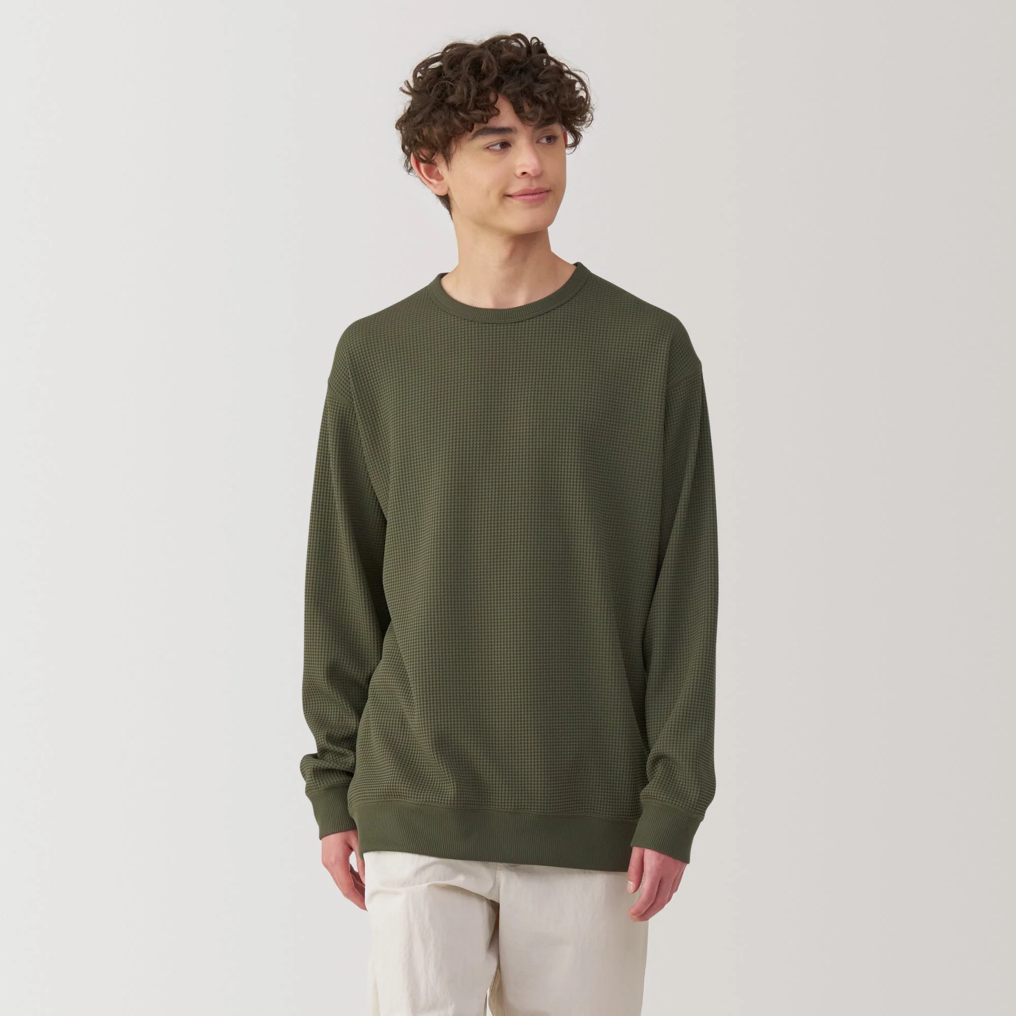Men's UV Protection Quick Dry Waffle Long Sleeve T-Shirt