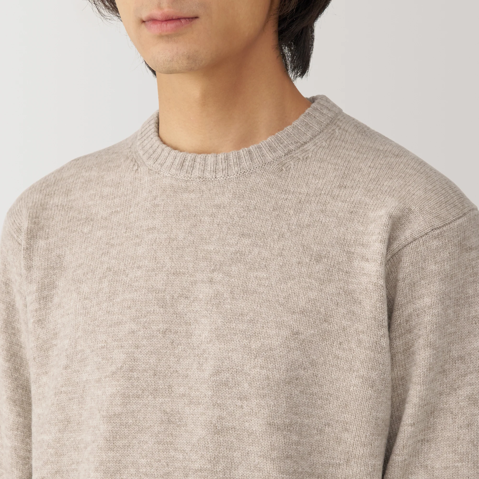 Men's Washable Mid-Gauge Crew Neck Sweater - Image 35