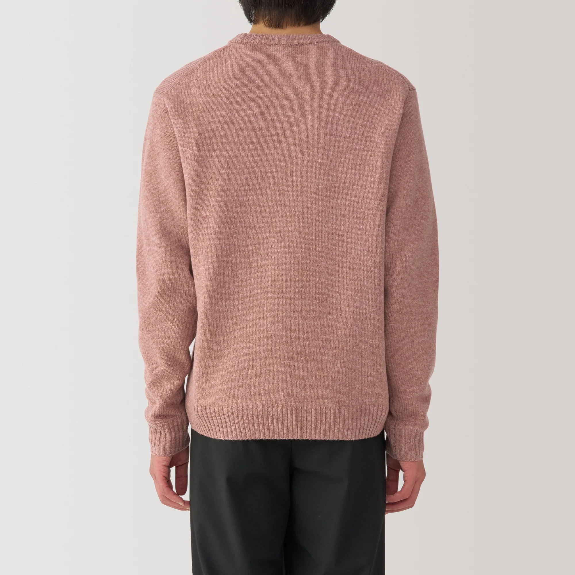 Men's Washable Mid-Gauge Crew Neck Sweater - Image 41