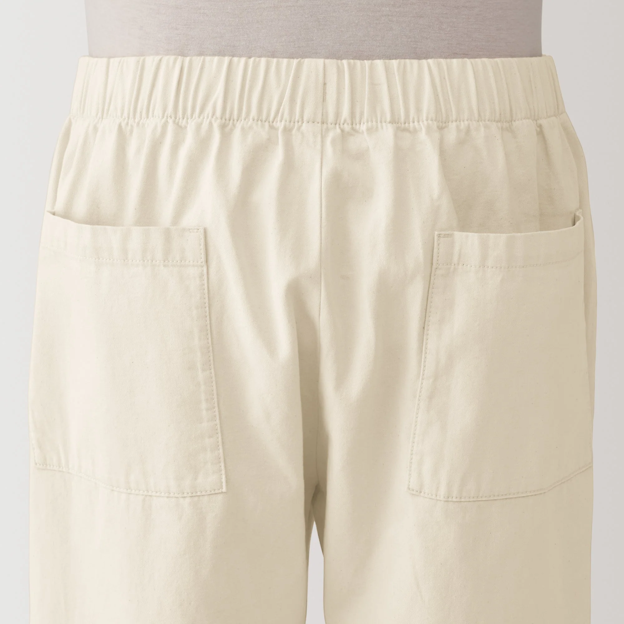 Men's Washed Denim Easy Pants - Natural - Image 8