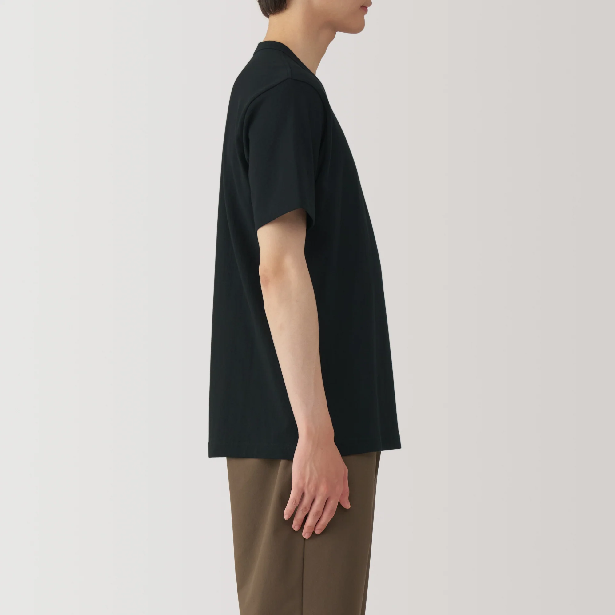 Men's Washed Heavy Weight Crew Neck Short Sleeve T-Shirt - Image 19