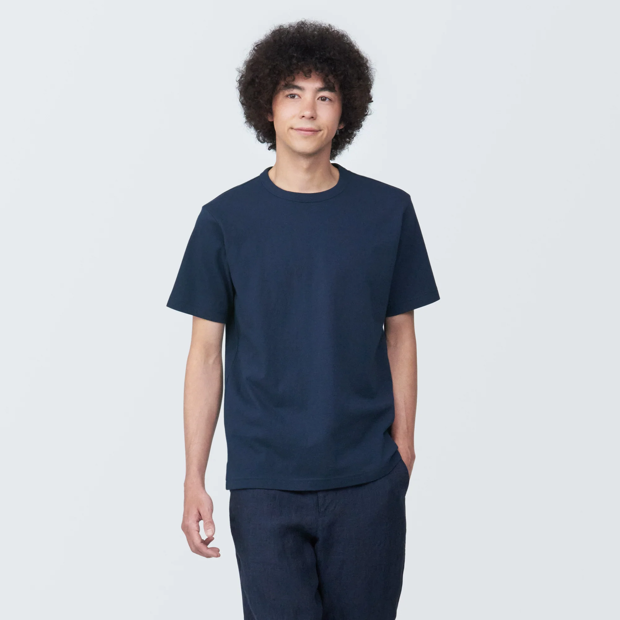 Men's Washed Heavy Weight Crew Neck Short Sleeve T-Shirt - Image 24