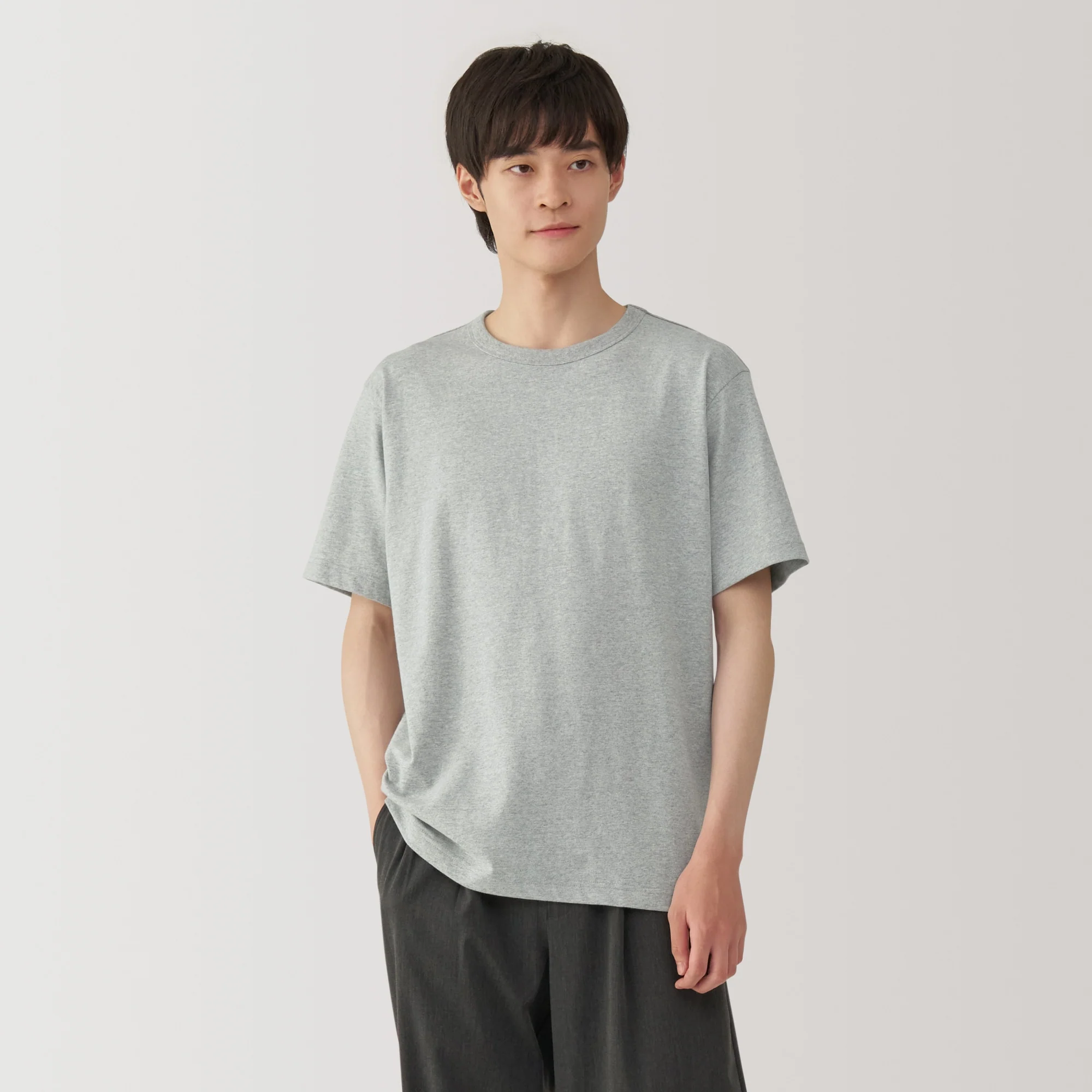 Men's Washed Heavy Weight Crew Neck Short Sleeve T-Shirt - Image 31