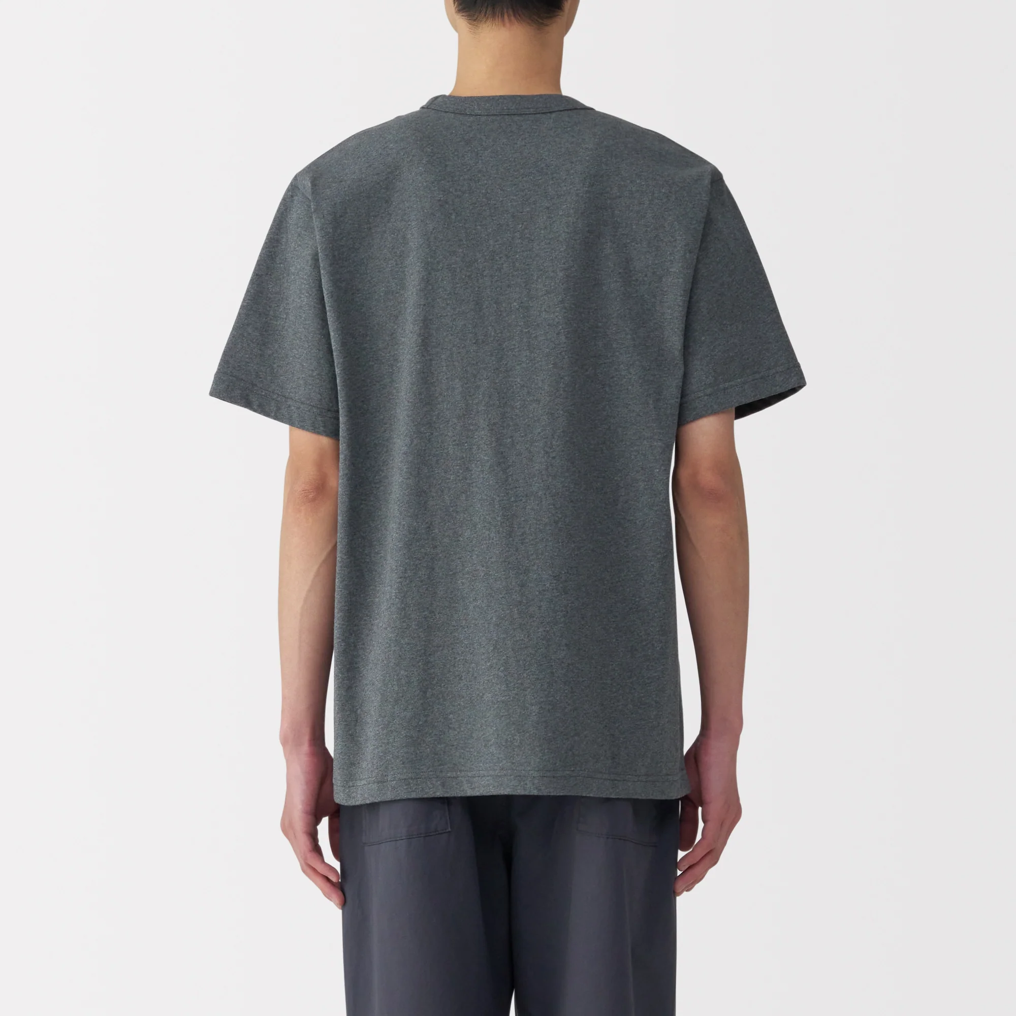 Men's Washed Heavy Weight Crew Neck Short Sleeve T-Shirt - Image 40