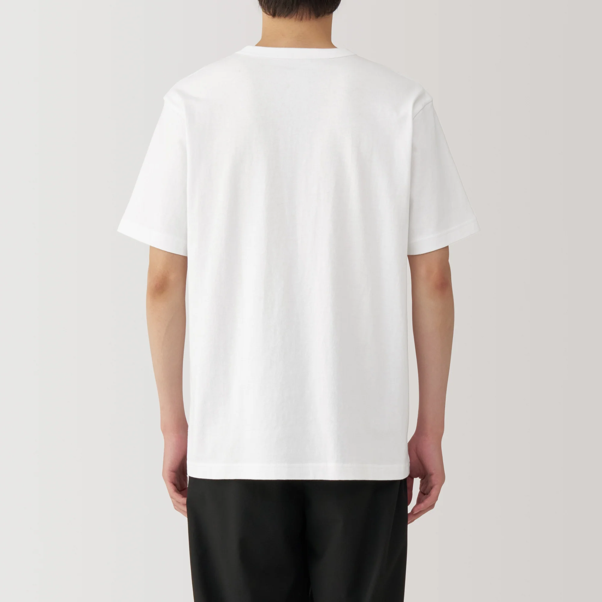 Men's Washed Heavy Weight Crew Neck Short Sleeve T-Shirt - Image 6