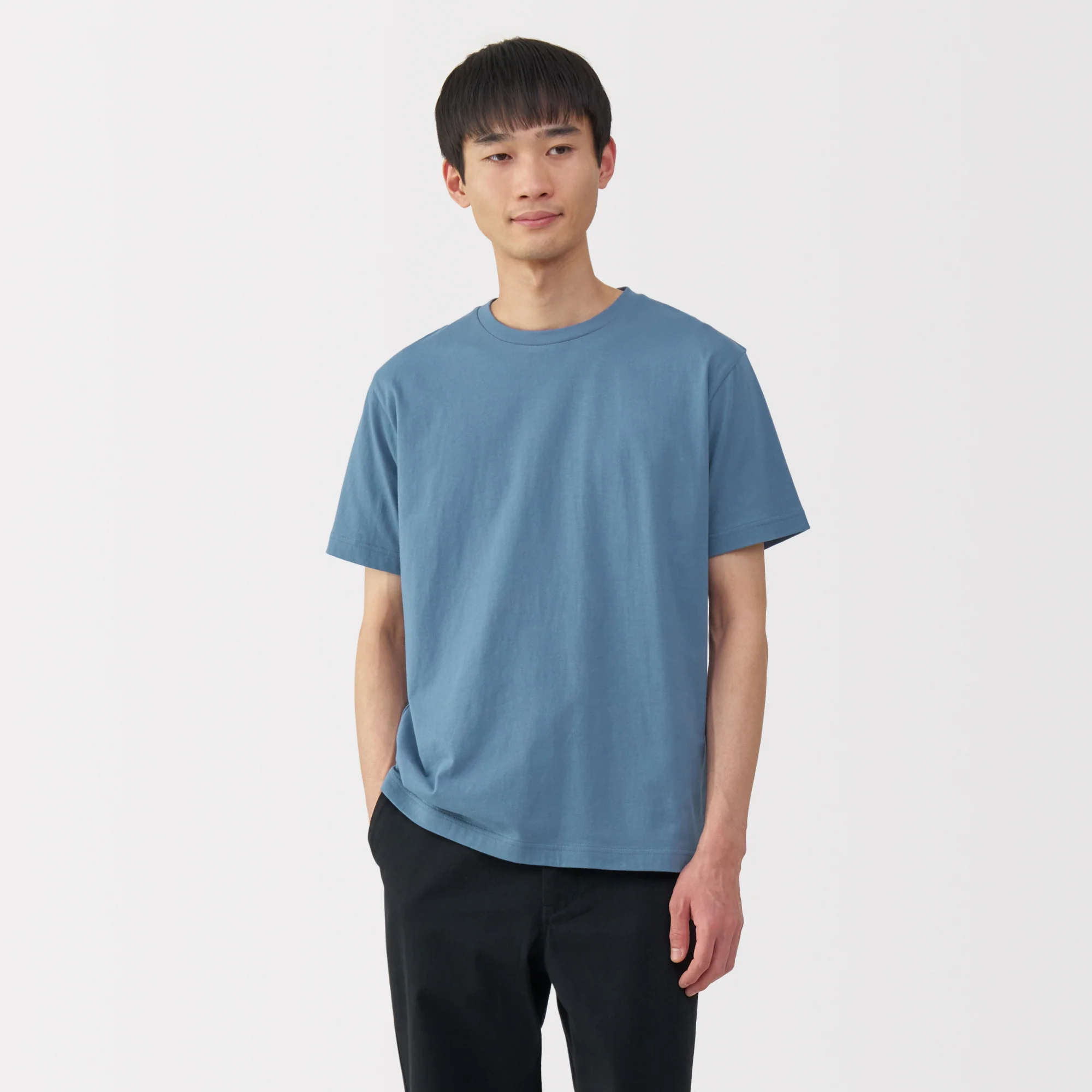 Men's Washed Jersey Crew Neck Short Sleeve T-Shirt - Image 17