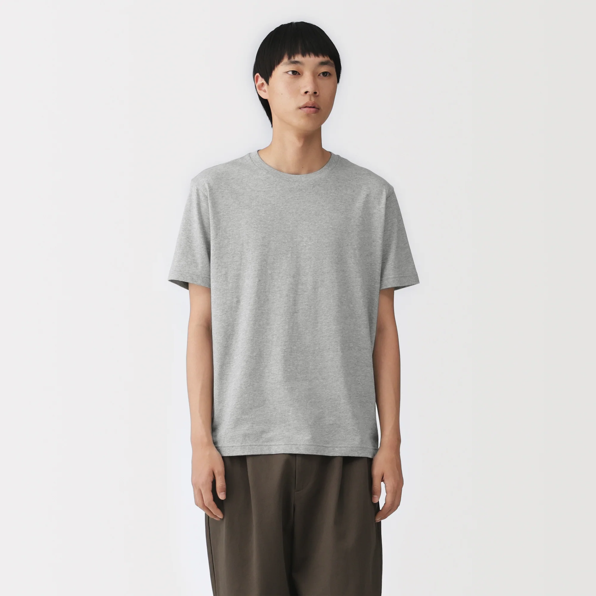 Men's Washed Jersey Crew Neck Short Sleeve T-Shirt - Image 32