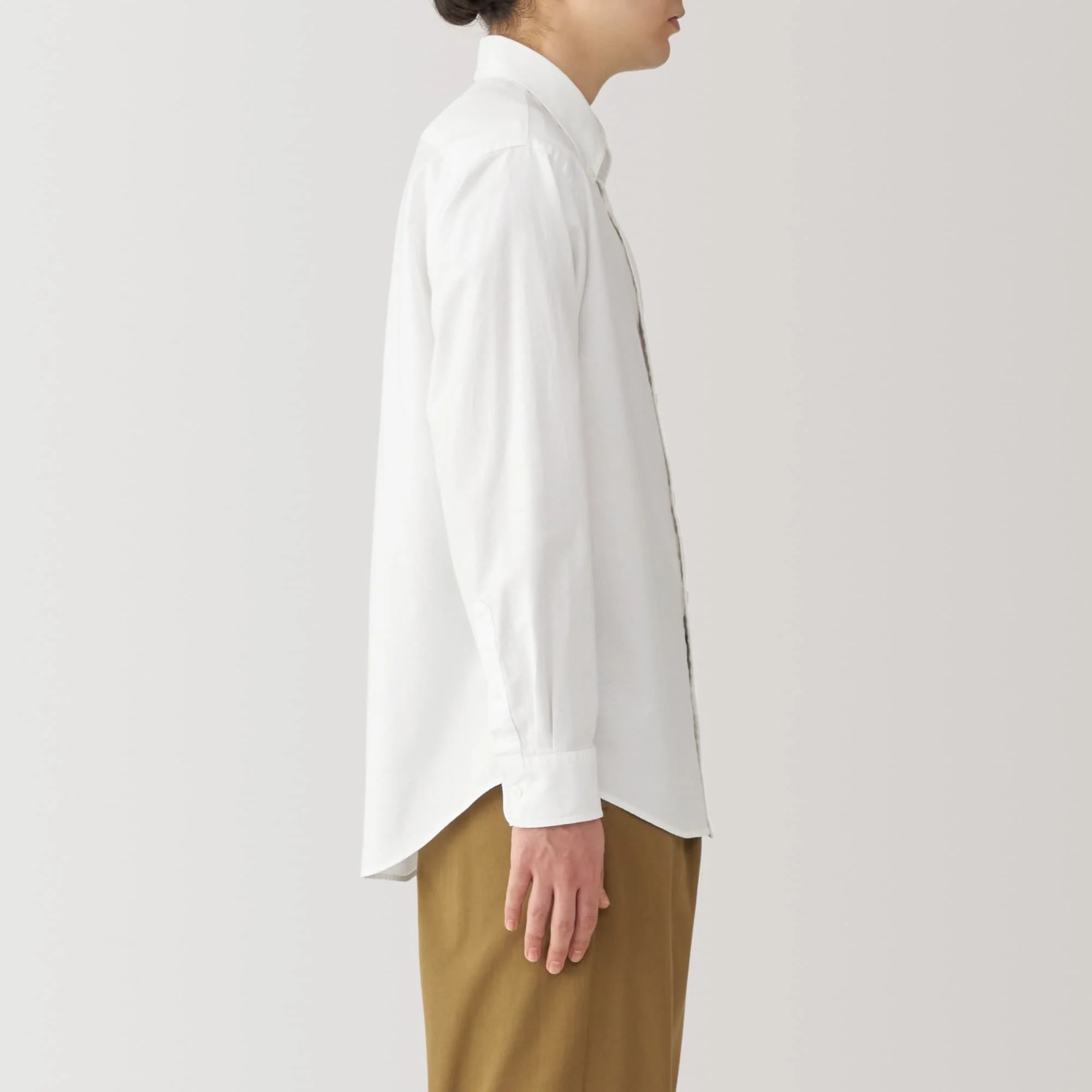 Men's Washed Oxford Button Down Long Sleeve Shirt - Image 13