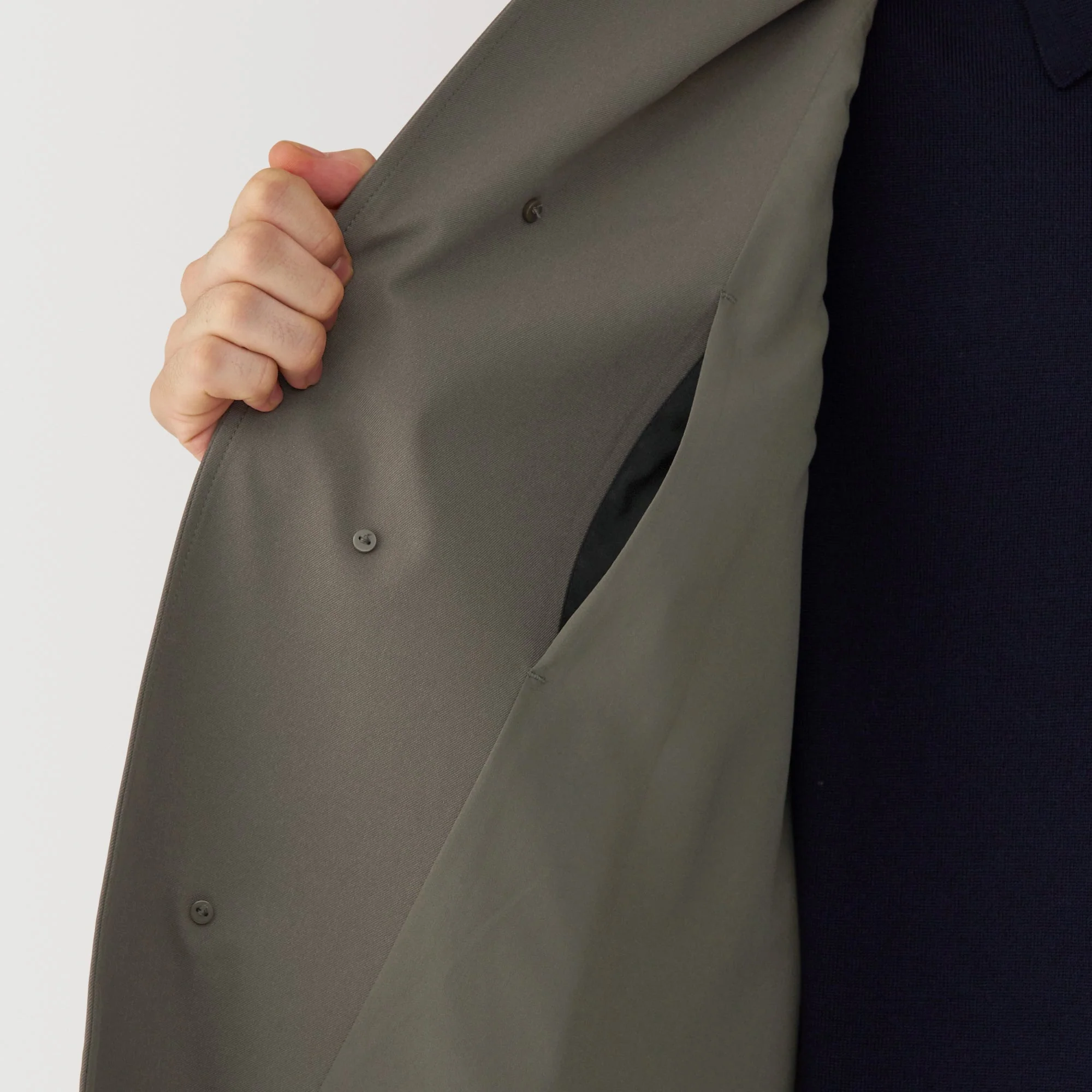 Men's Water Repellent Stand Fall Collar Coat - Image 10