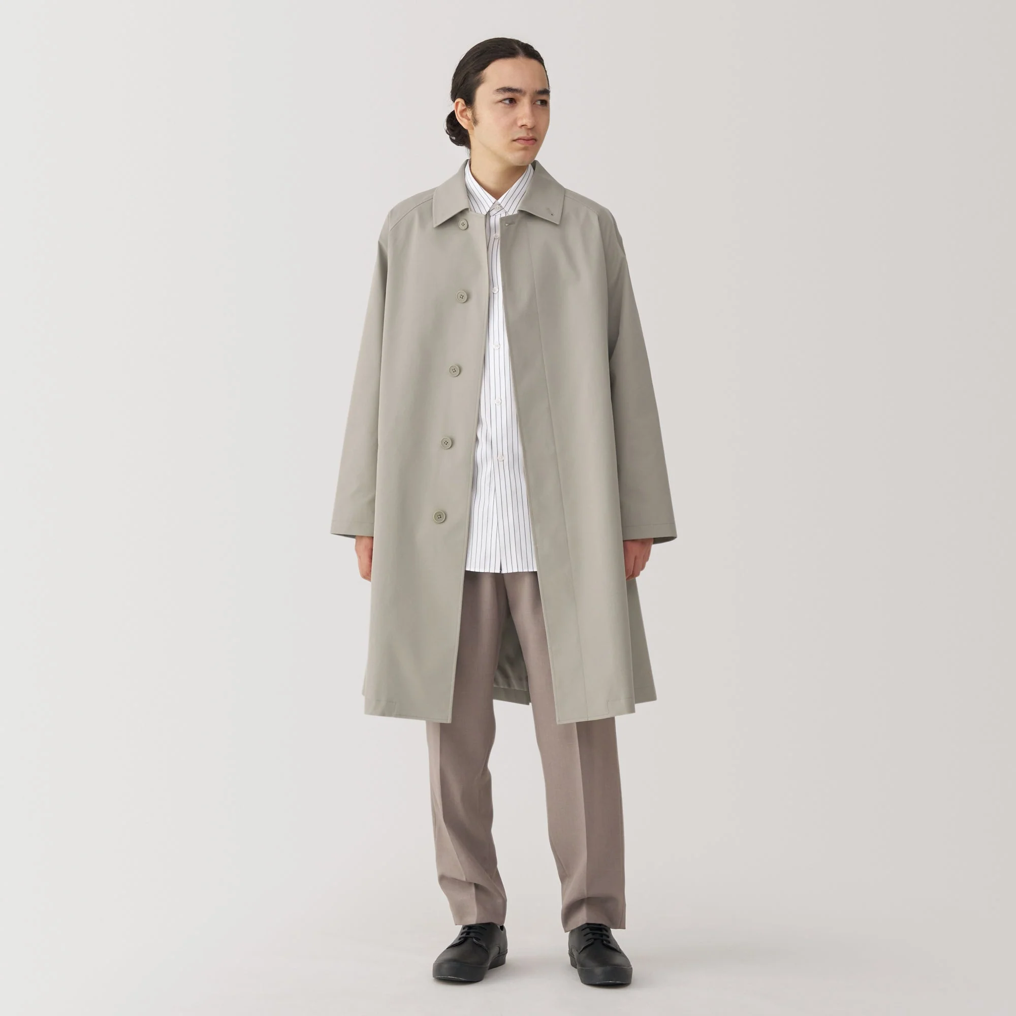 Men's Water Repellent Stand Fall Collar Coat - Image 16