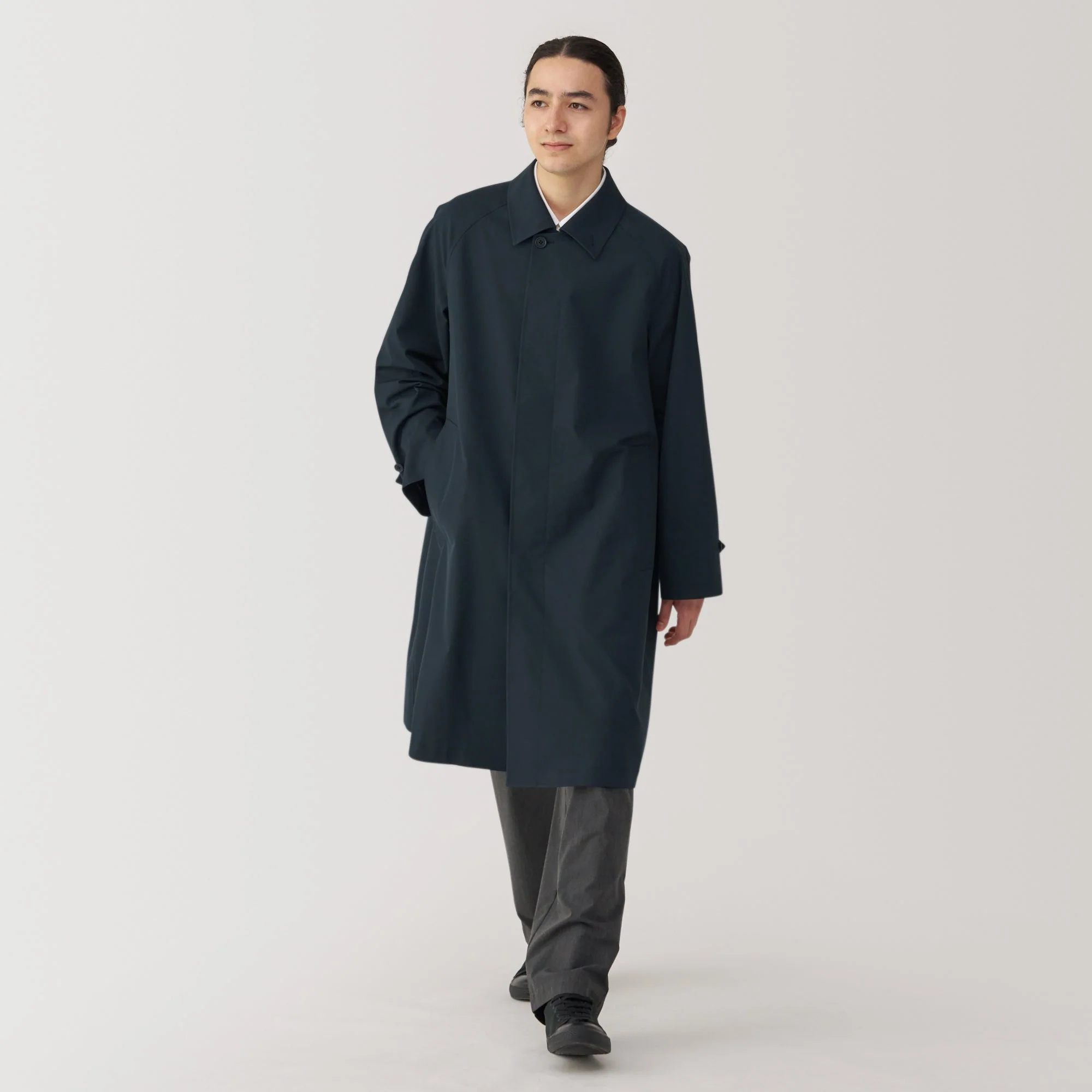 Men's Water Repellent Stand Fall Collar Coat - Image 30