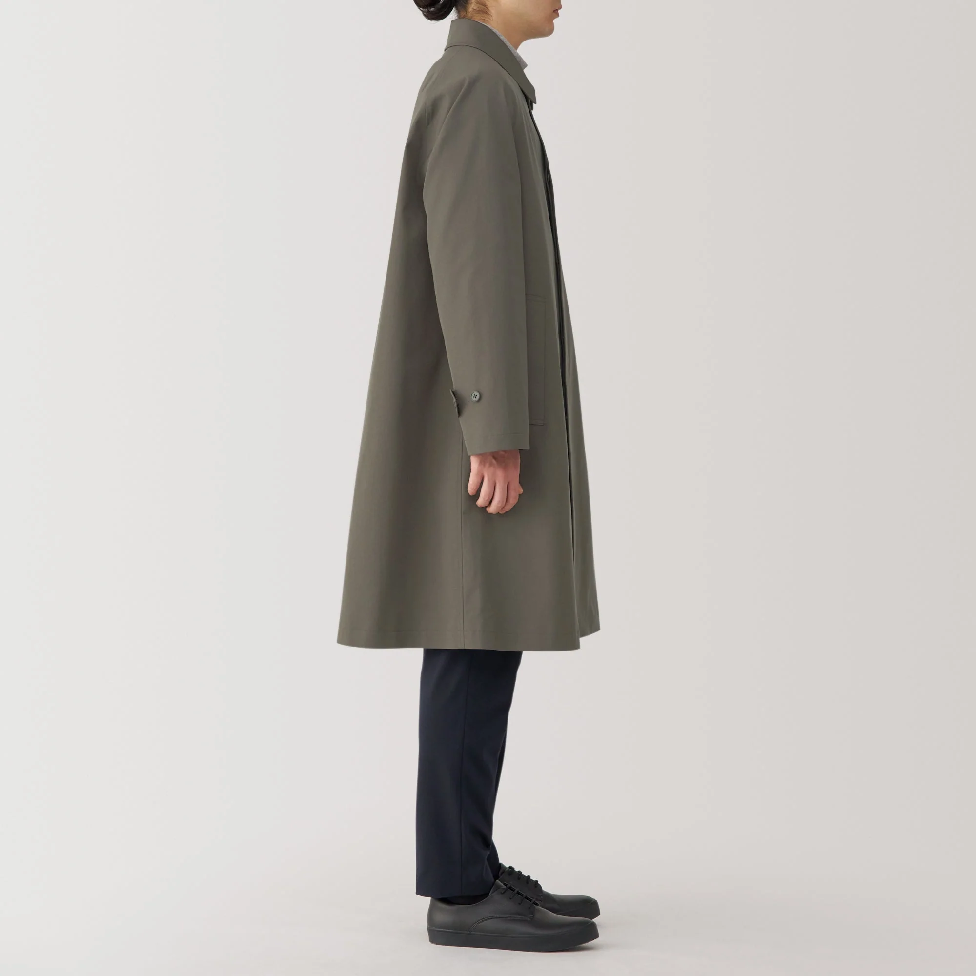 Men's Water Repellent Stand Fall Collar Coat - Image 5