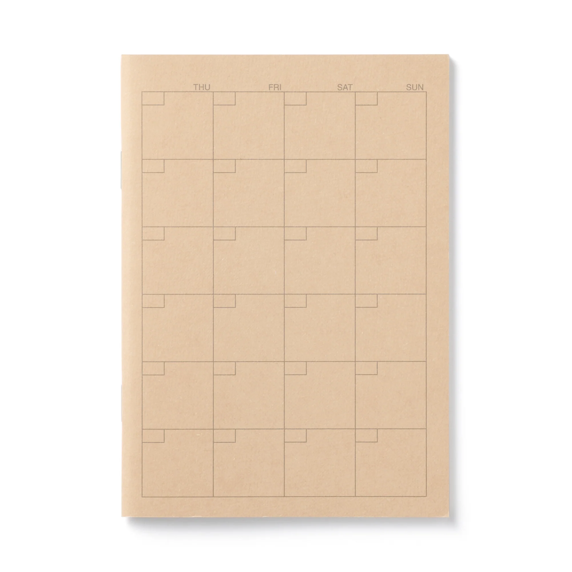 Monthly Undated Notebook Planner A6