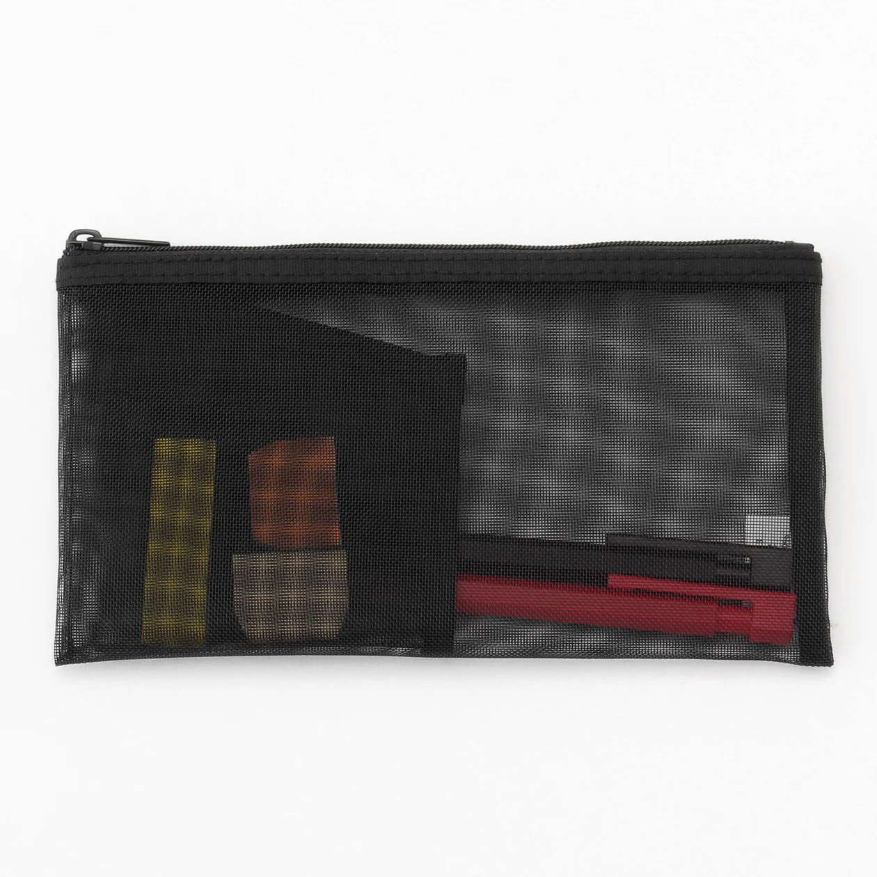 Nylon Mesh Pen Case with Pocket - Image 5
