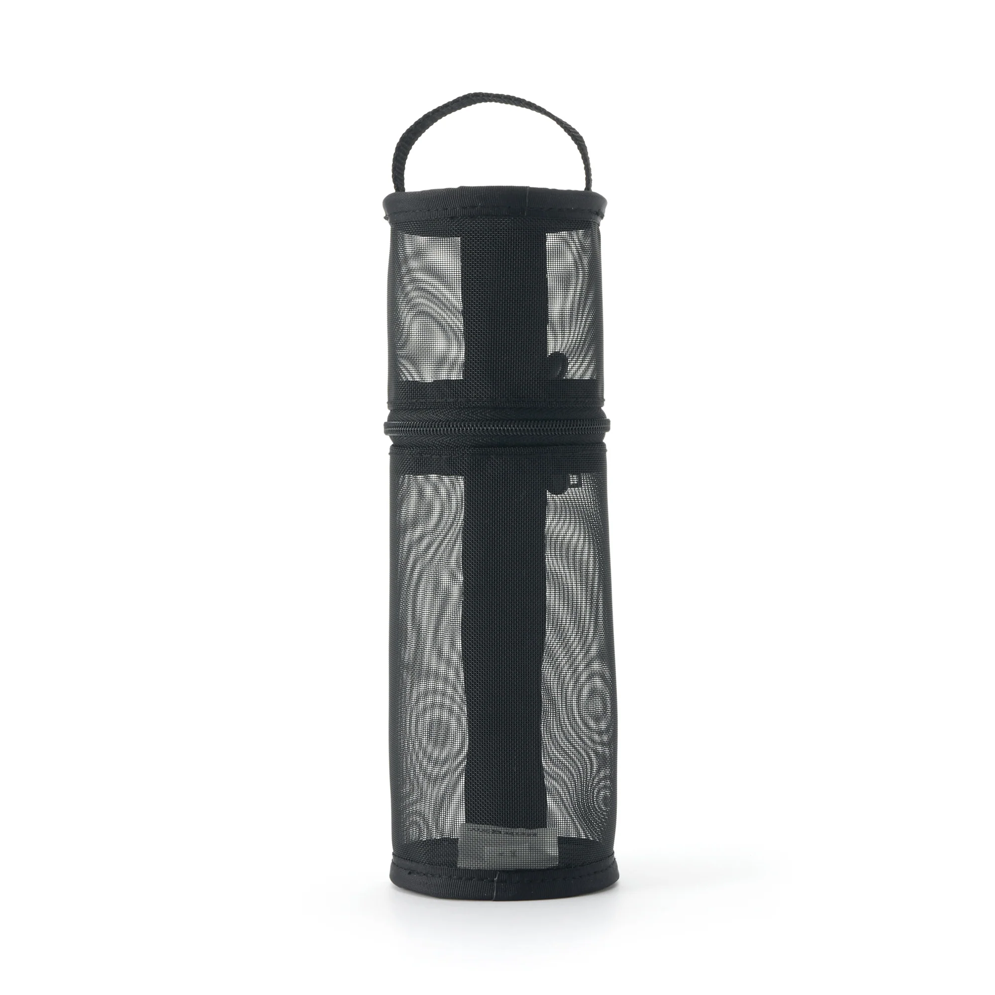 Nylon Mesh Vertical/Horizontal Pen Case Thin - Black