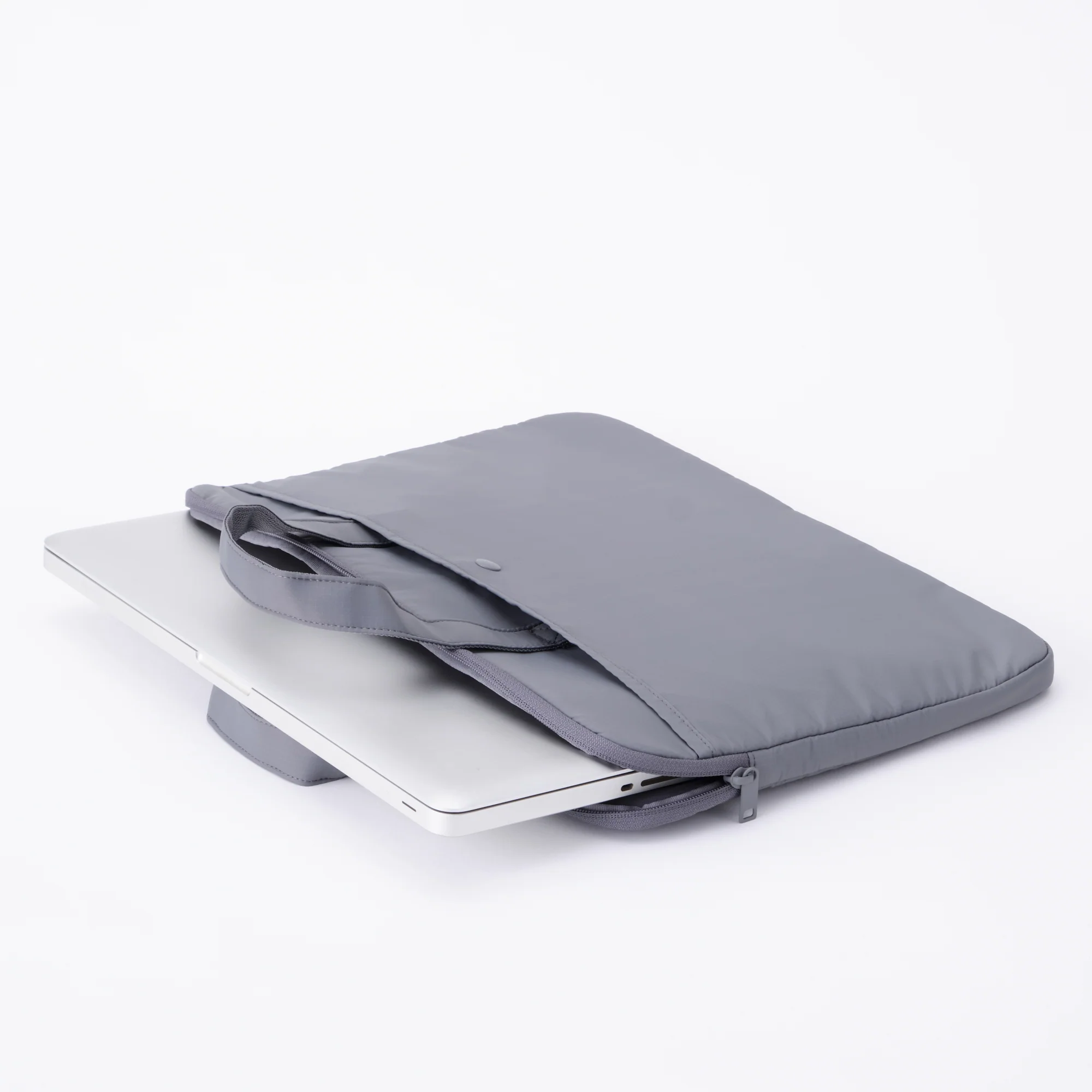 Parachute Cloth Laptop Bag - Grey - Image 2