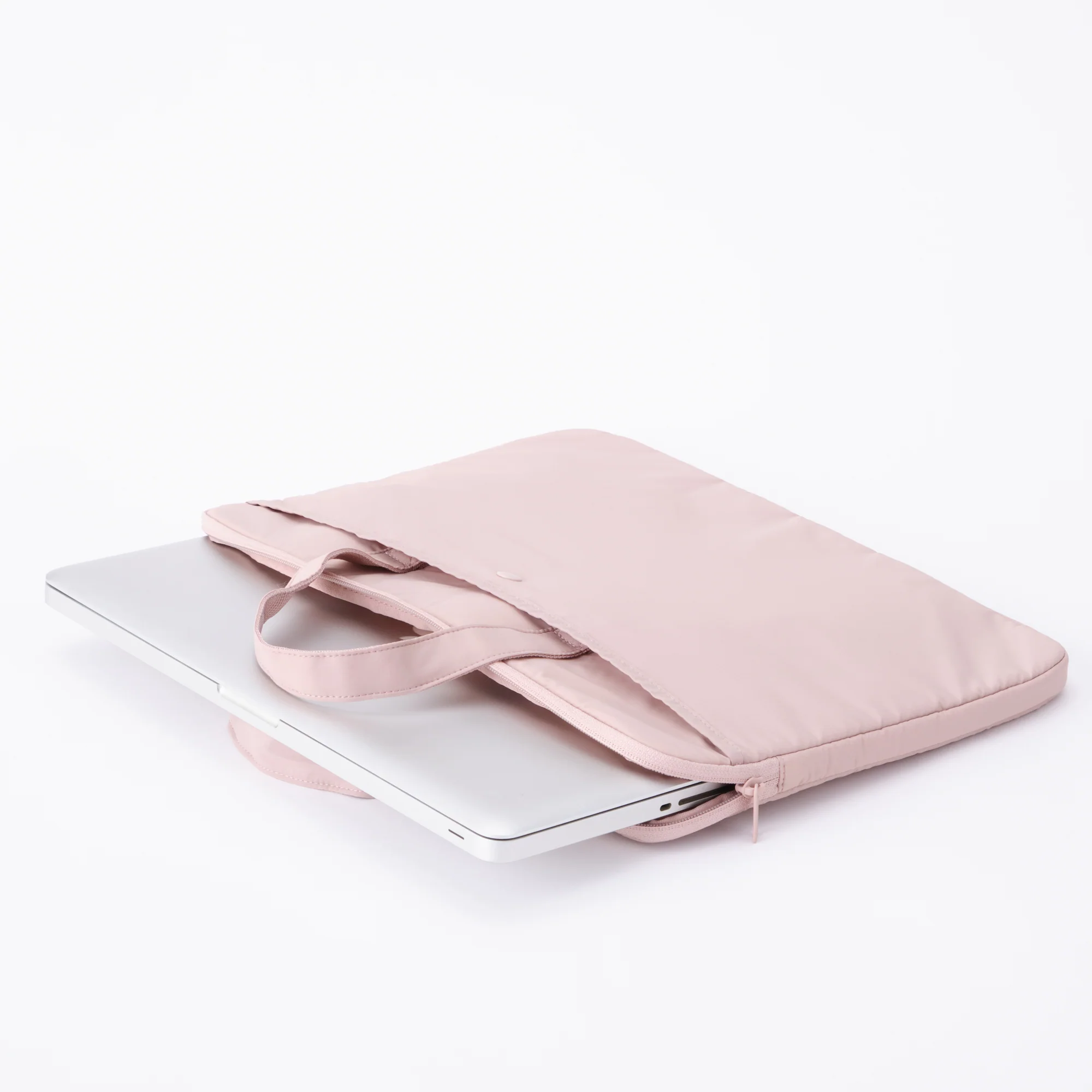 Parachute Cloth Laptop Bag - Pink Beige - Image 2