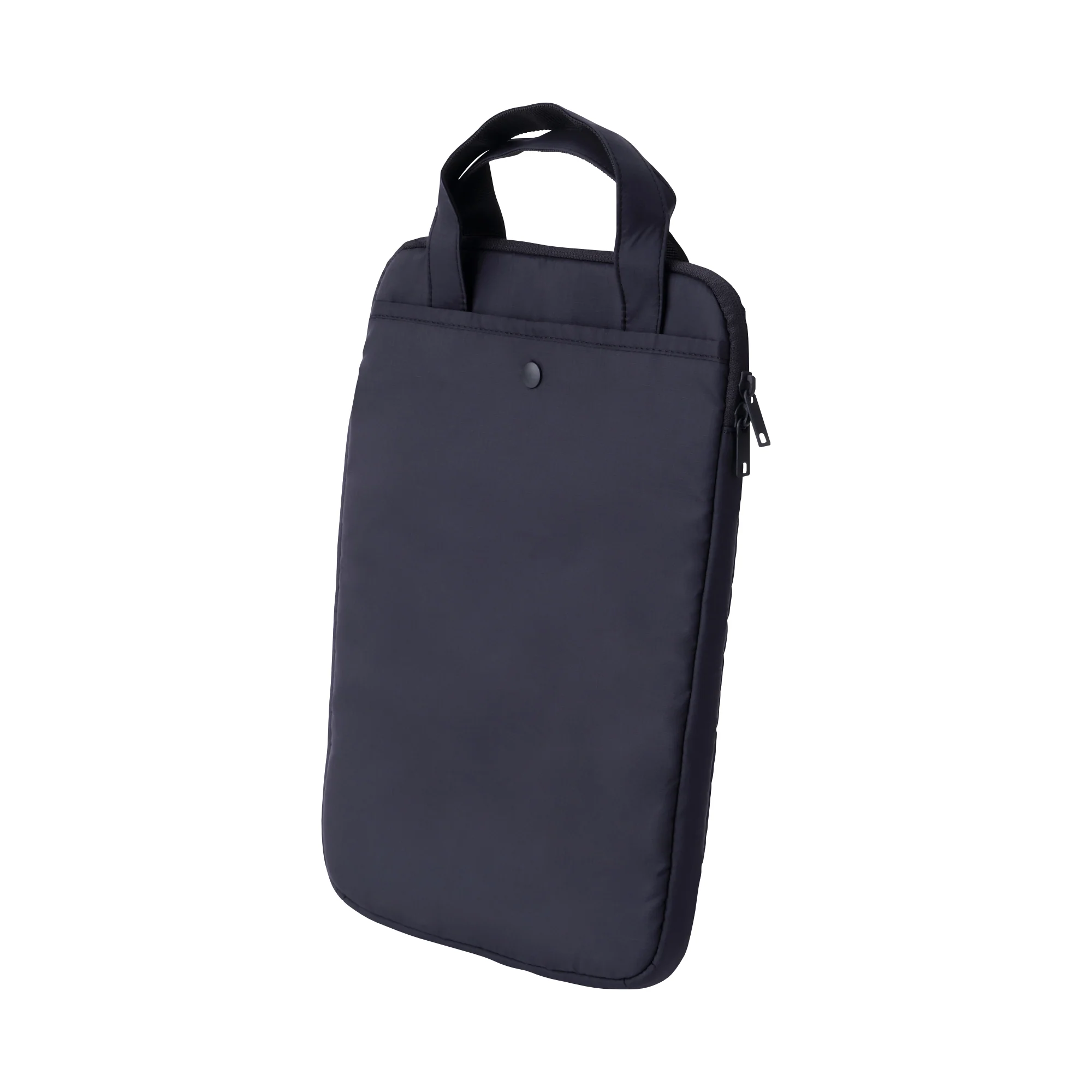 Parachute Cloth Tall Laptop Bag - Black