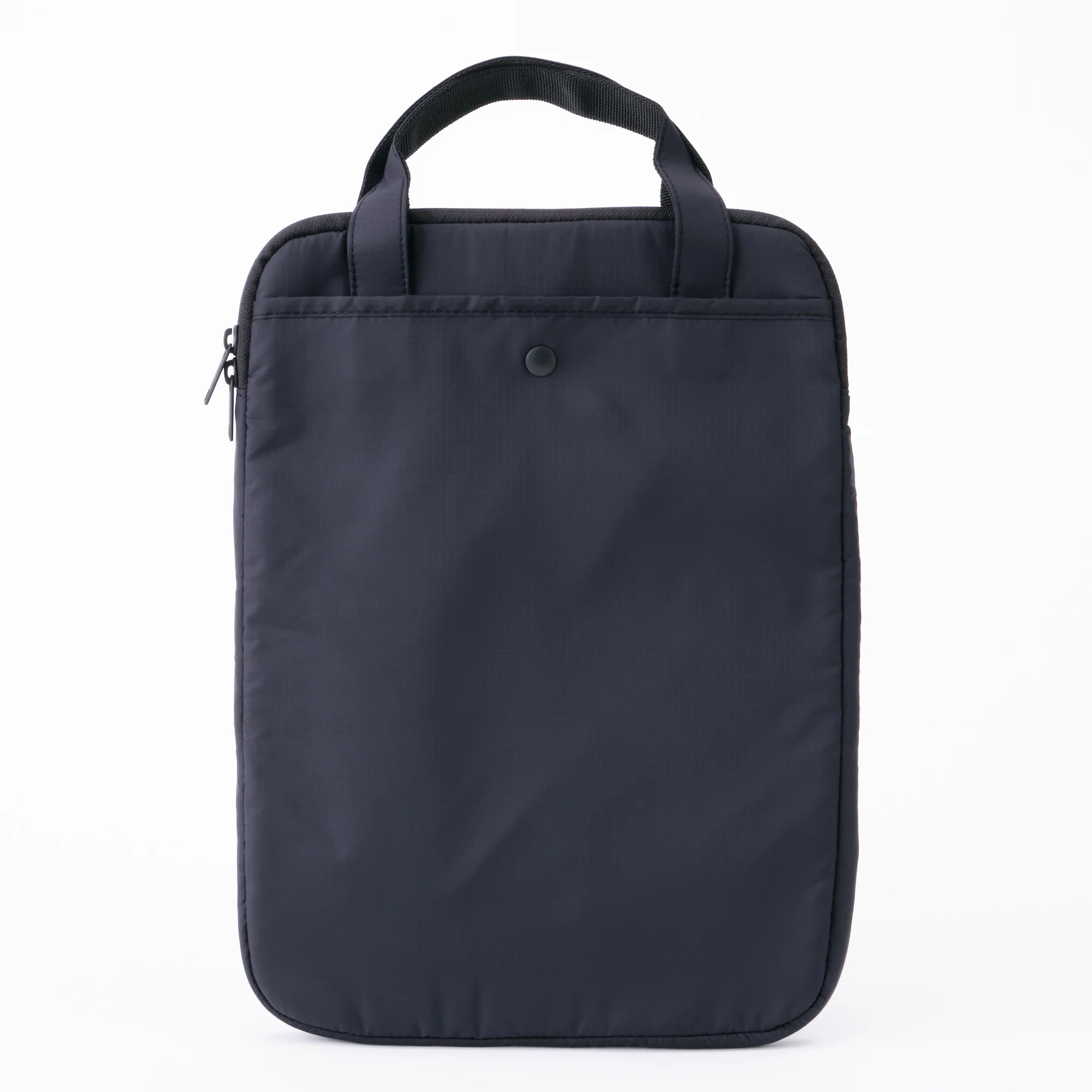 Parachute Cloth Tall Laptop Bag - Black - Image 3