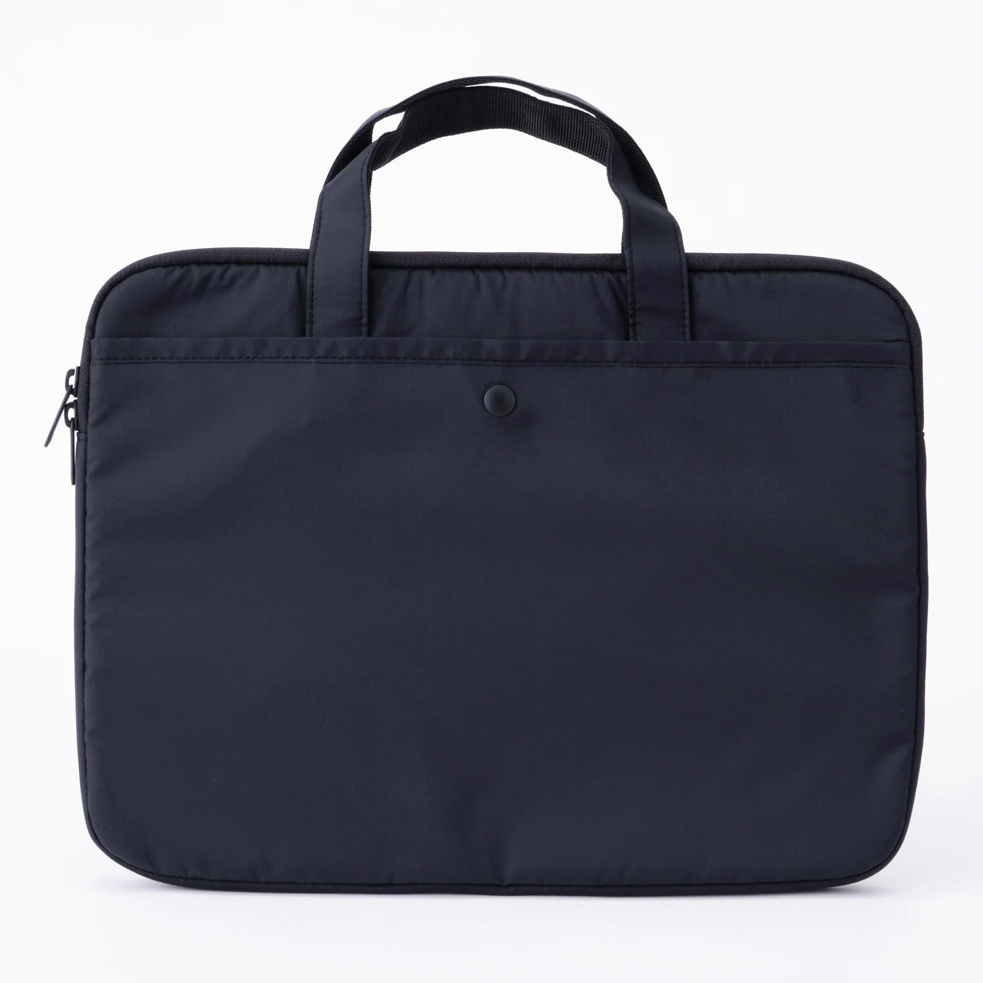 Parachute Cloth Wide Laptop Bag - Black - Image 3