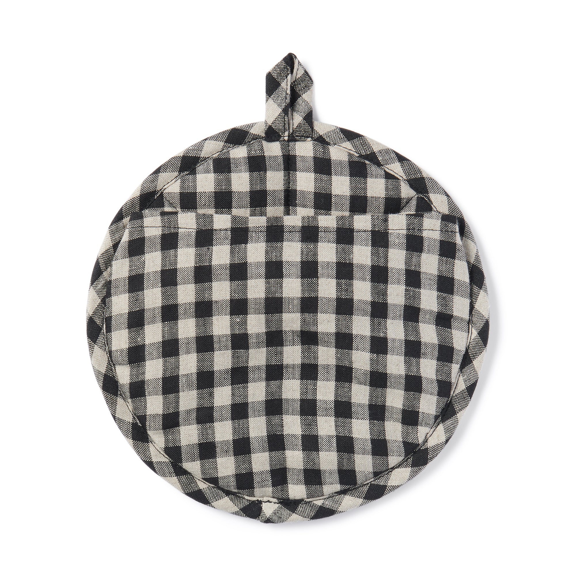 Plain Weave Linen Pot Holder & Trivet - Gingham Check