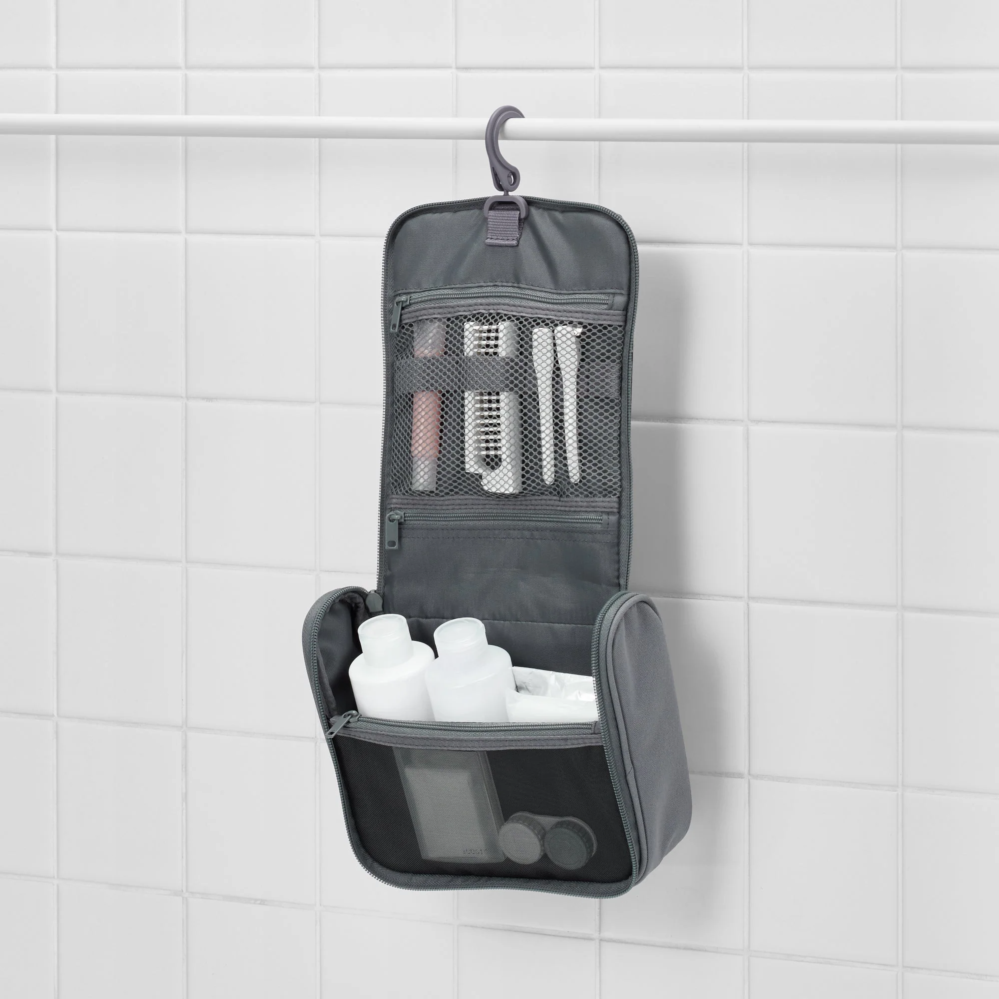 Polyester Hanging Toiletry Case - Image 2