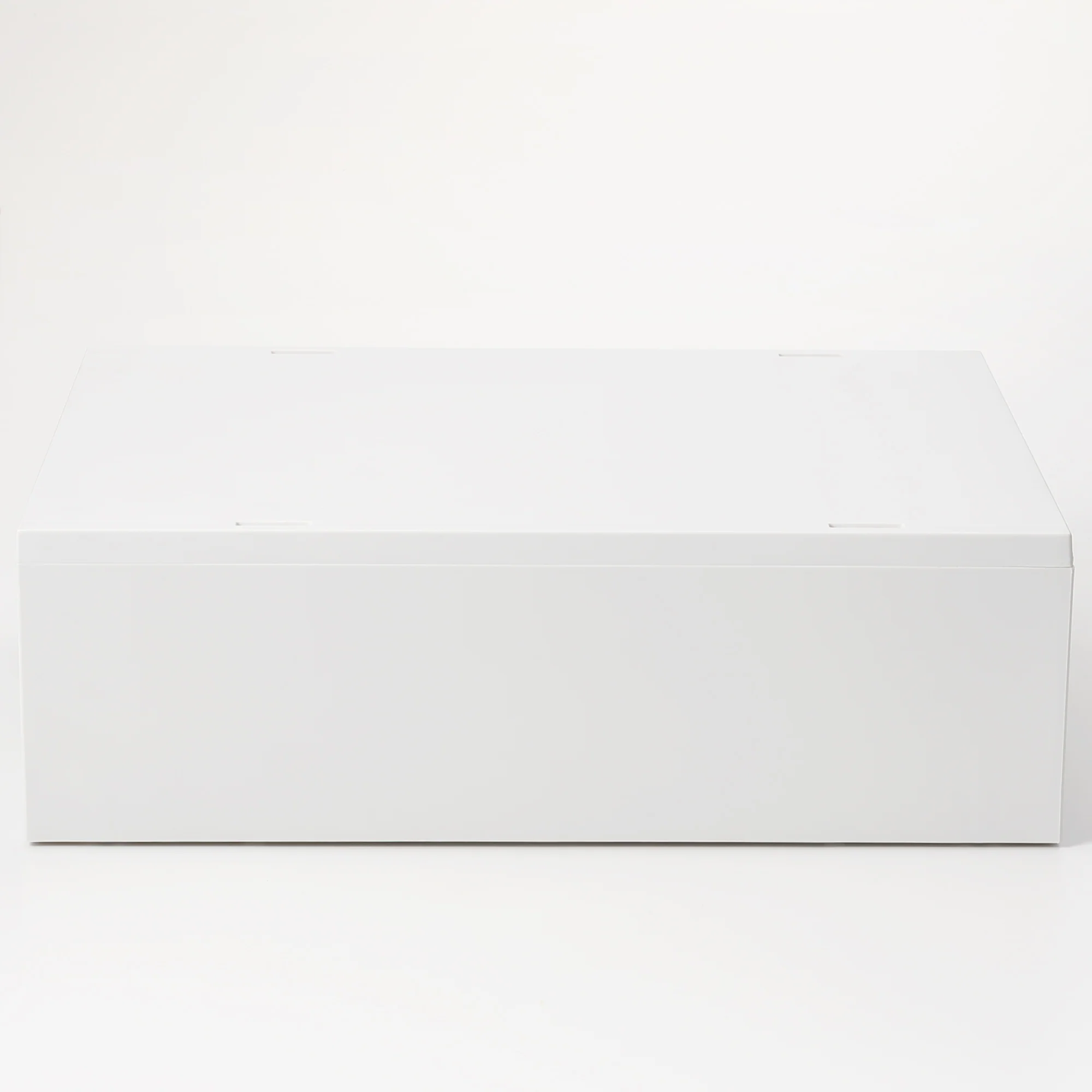 Polypropylene Storage Case 2 Drawer White Grey - Shallow (W26 x D37 x H12 cm) - Image 3