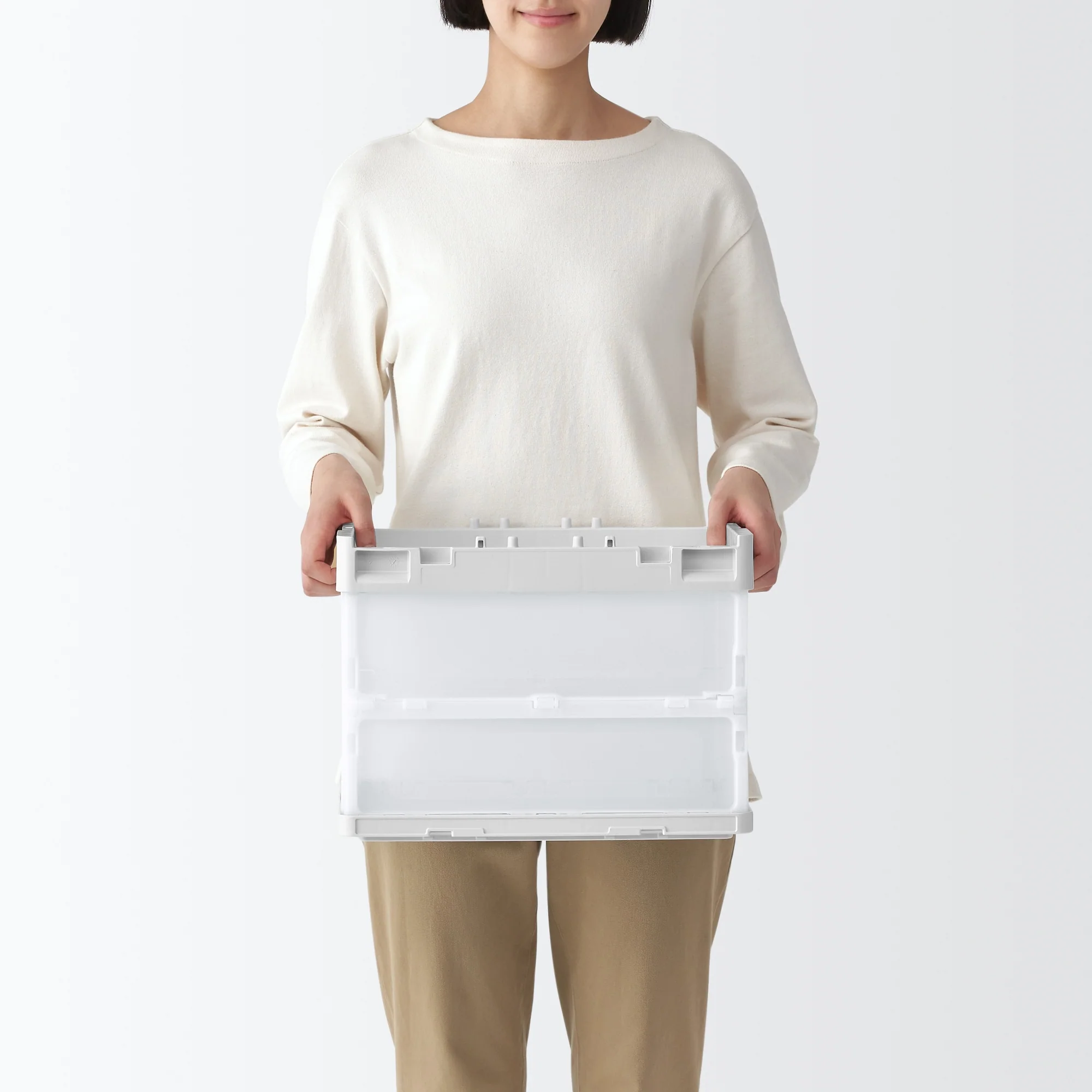Polypropylene Translucent Folding Crate (20 L) - Image 2