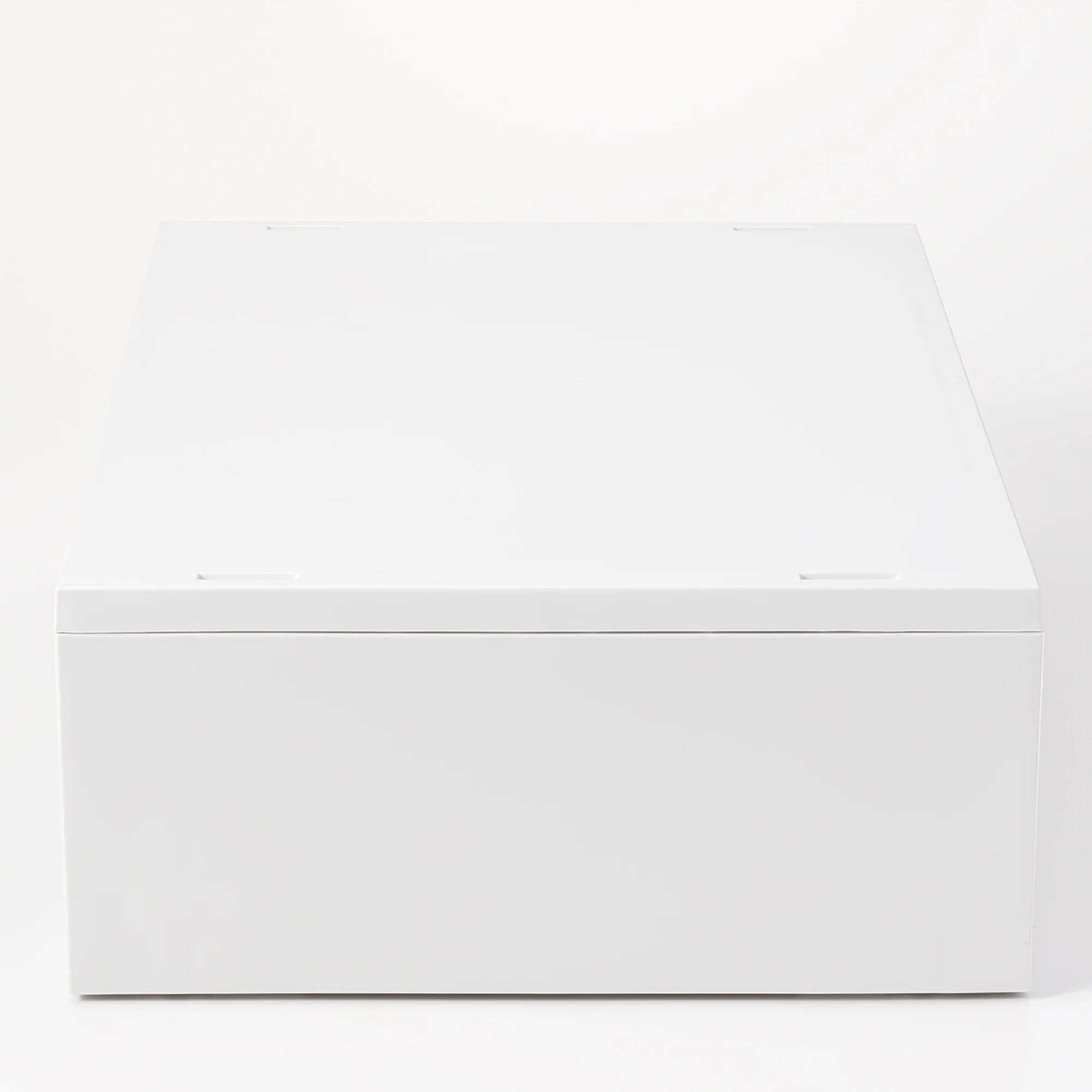 Polypropylene Wide Storage Case White Grey - Shallow (W37 x D26 x H12 cm) - Image 3