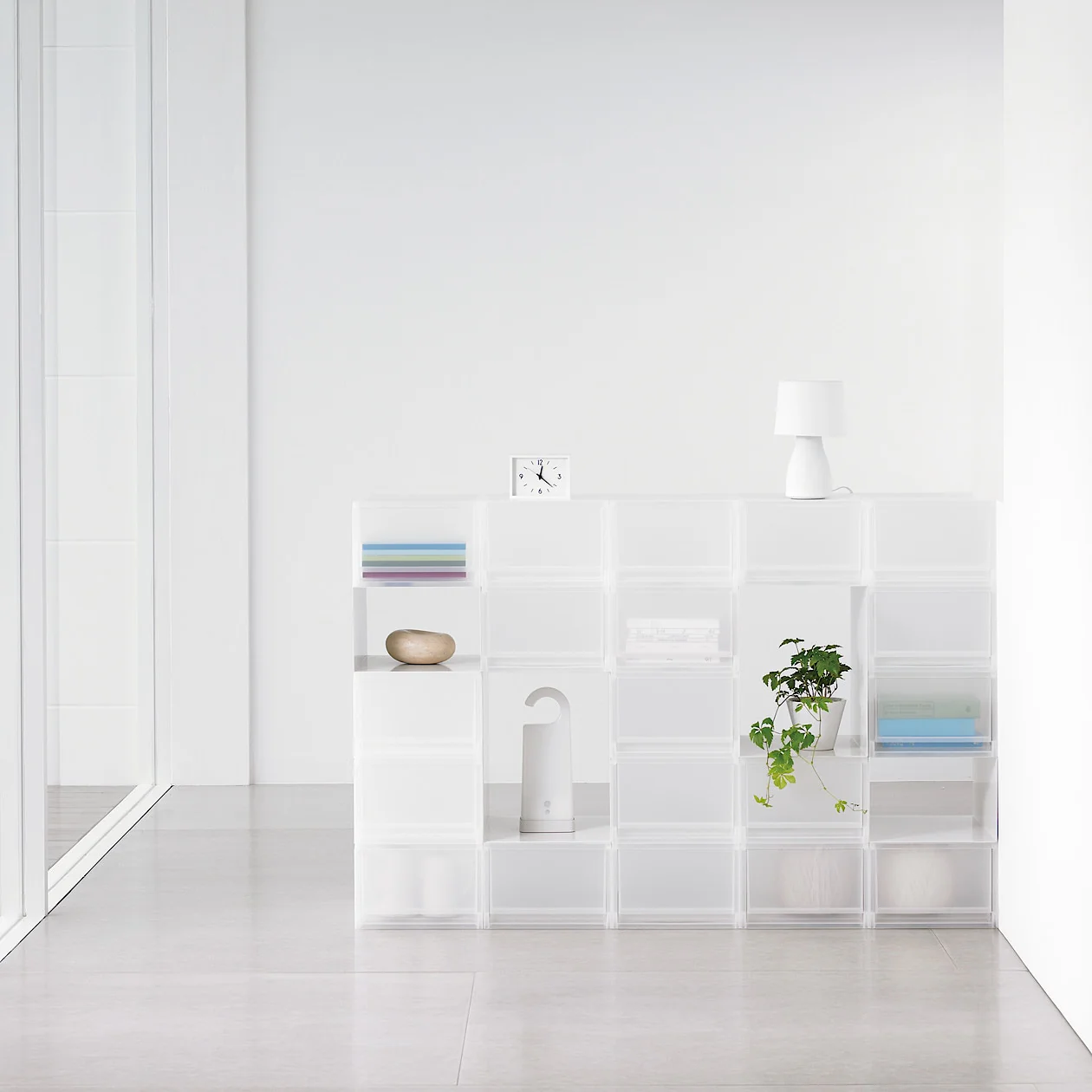 Polypropylene Storage Case Drawer Deep with Partition (W26 x D37 x H17.5 cm) - Image 5