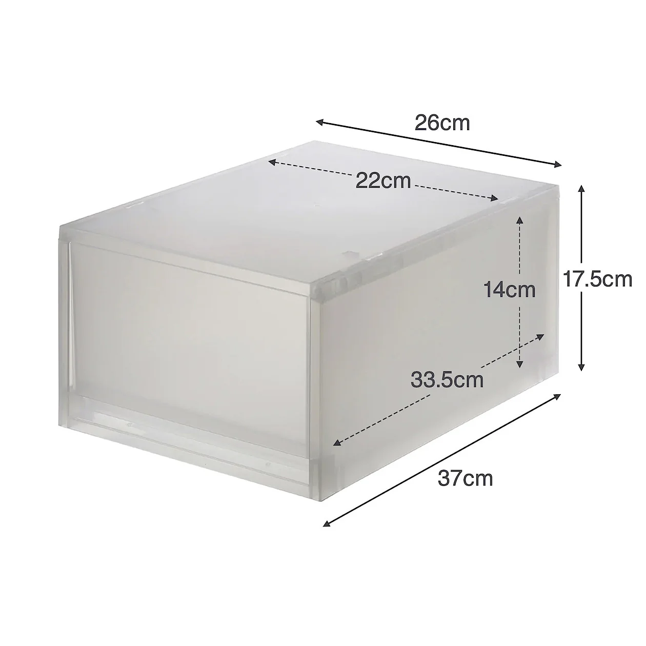 Polypropylene Storage Case Drawer Deep (W26 x D37 x H17.5 cm) - Image 8