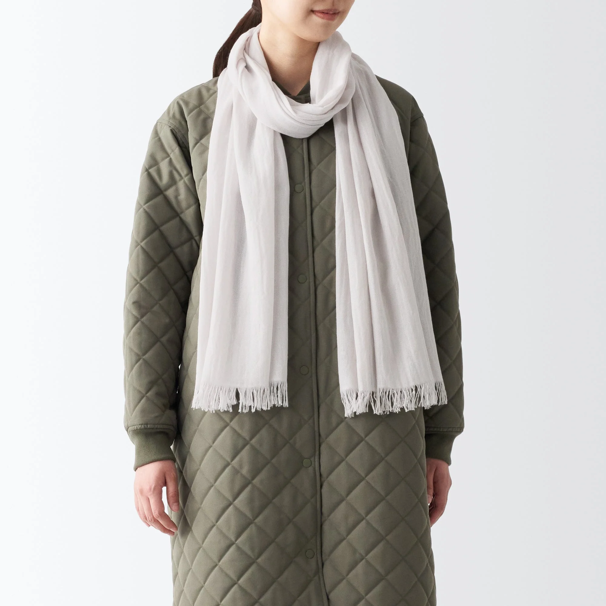 Recycled Polyester Cotton Blend Large Stole - Image 18
