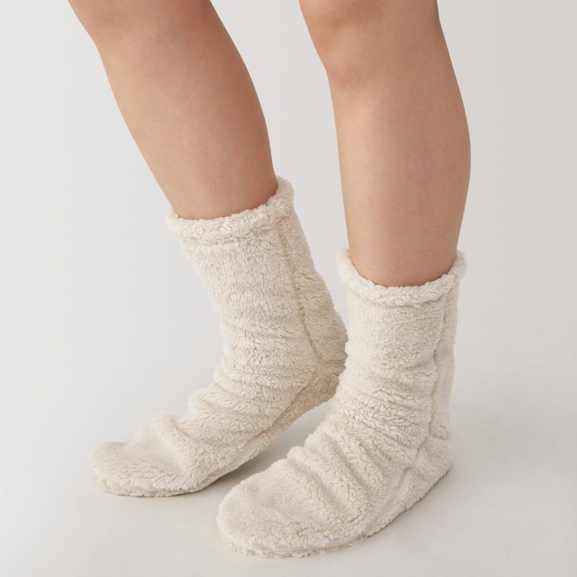 Right Angle Boa Fleece Cozy Socks - Image 5