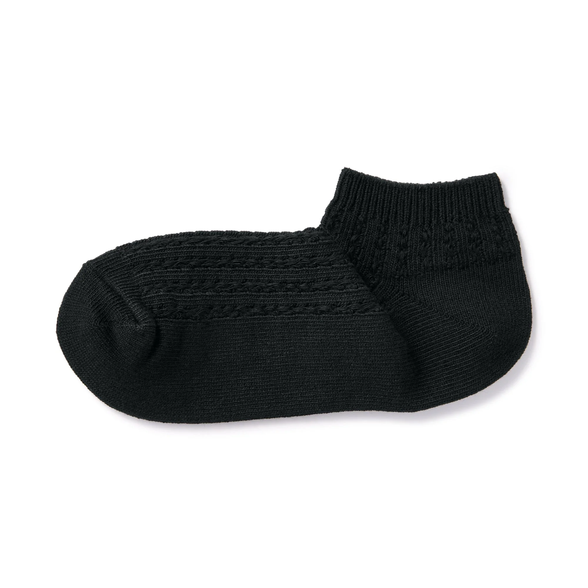 Right Angle Pattern Stitch Sneaker Socks - Image 7