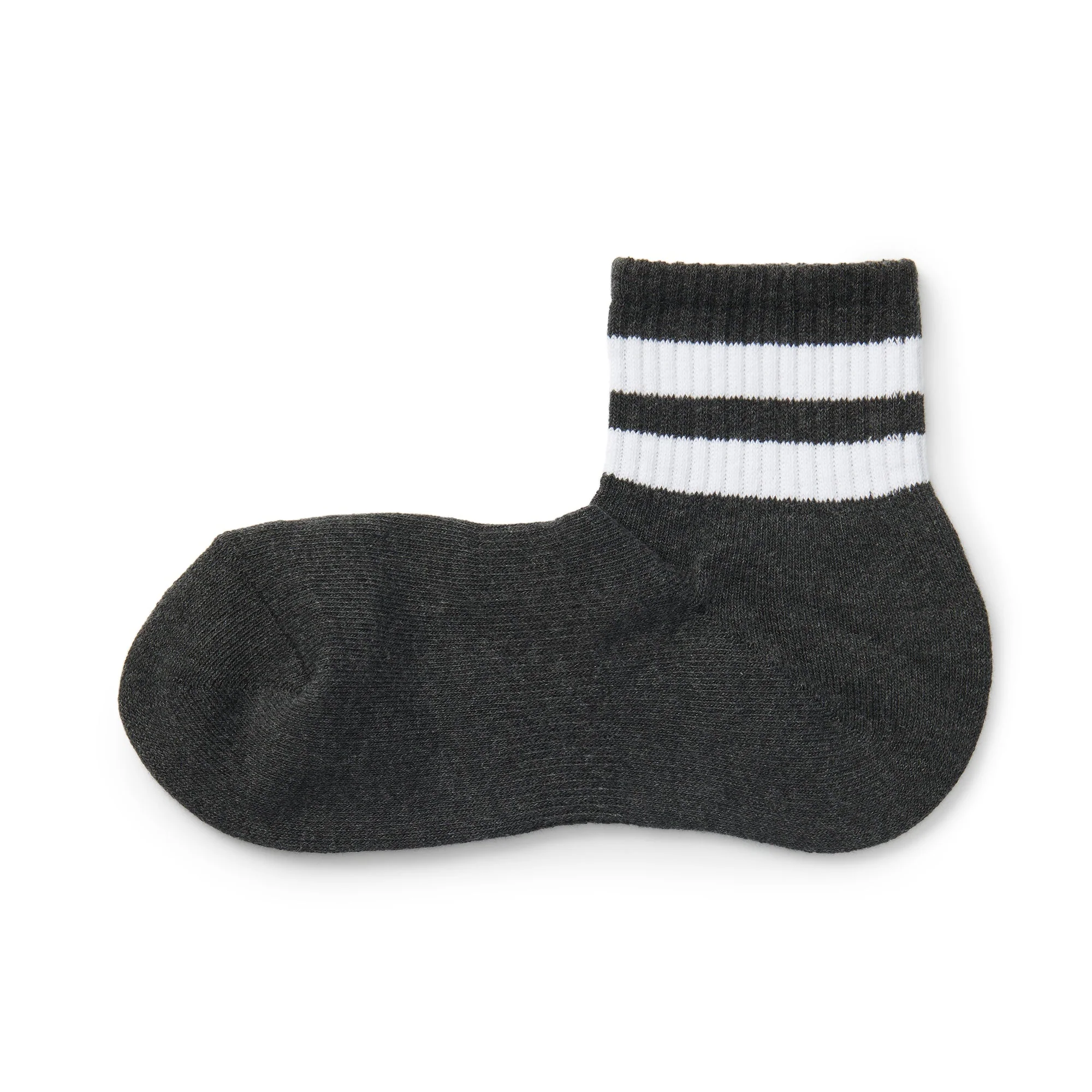 Right Angle Pile Short Socks - Stripe - Image 2