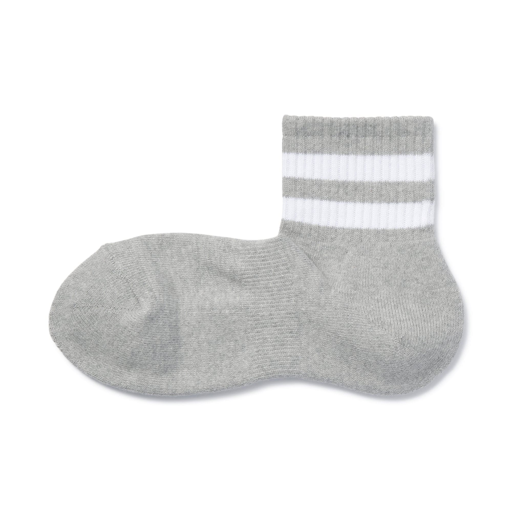 Right Angle Pile Short Socks - Stripe - Image 4