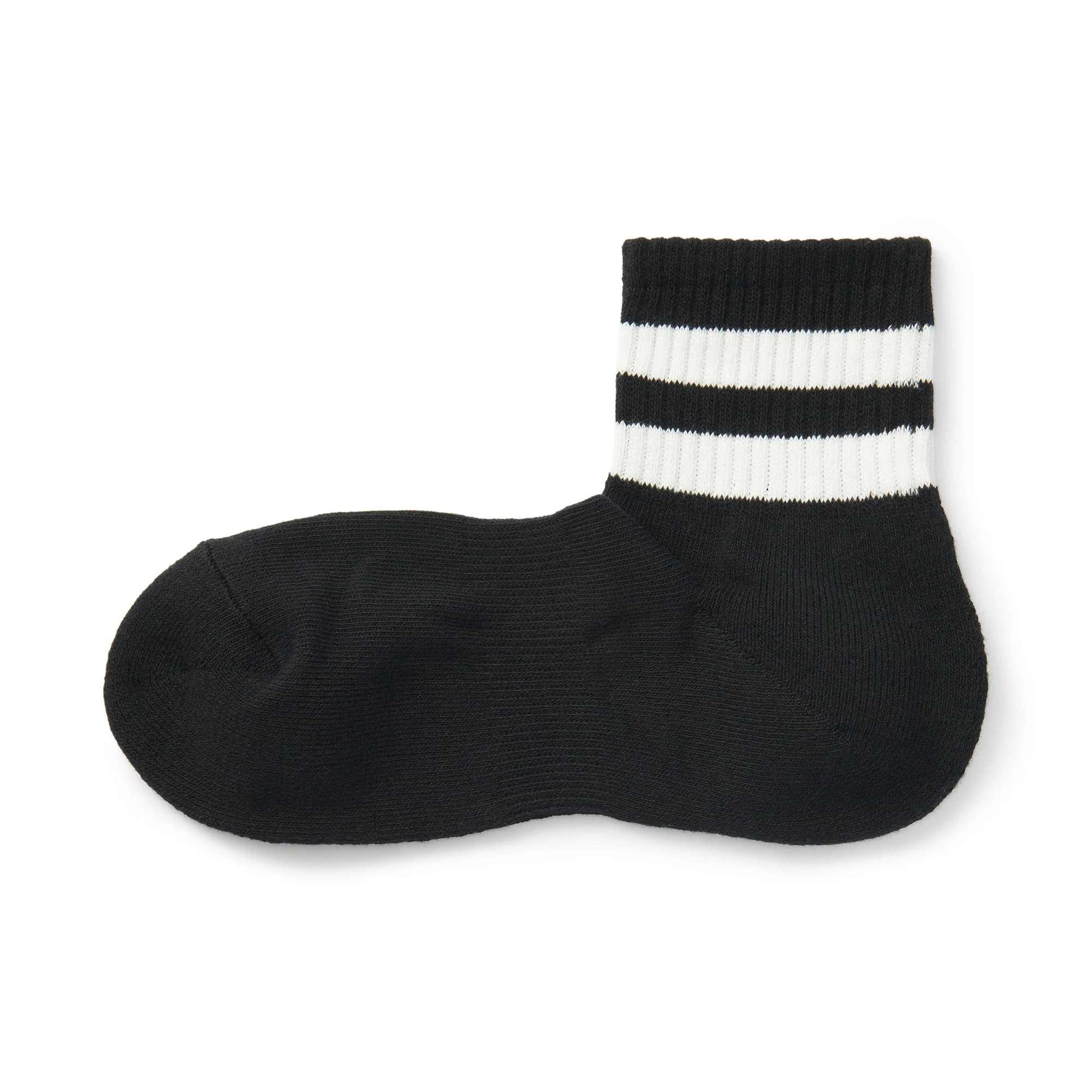 Right Angle Pile Short Socks - Stripe - Image 6