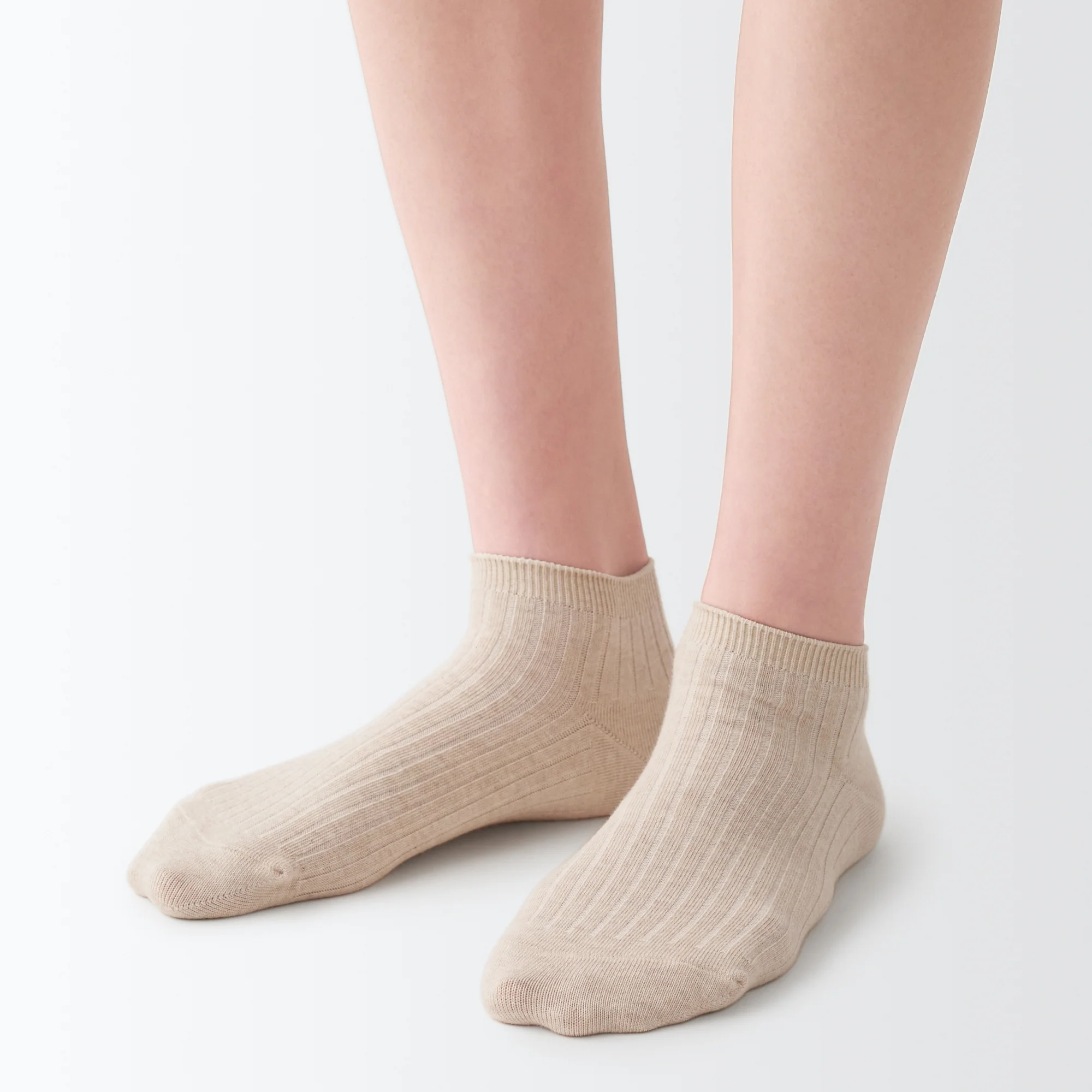 Right Angle Ribbed Sneaker Socks