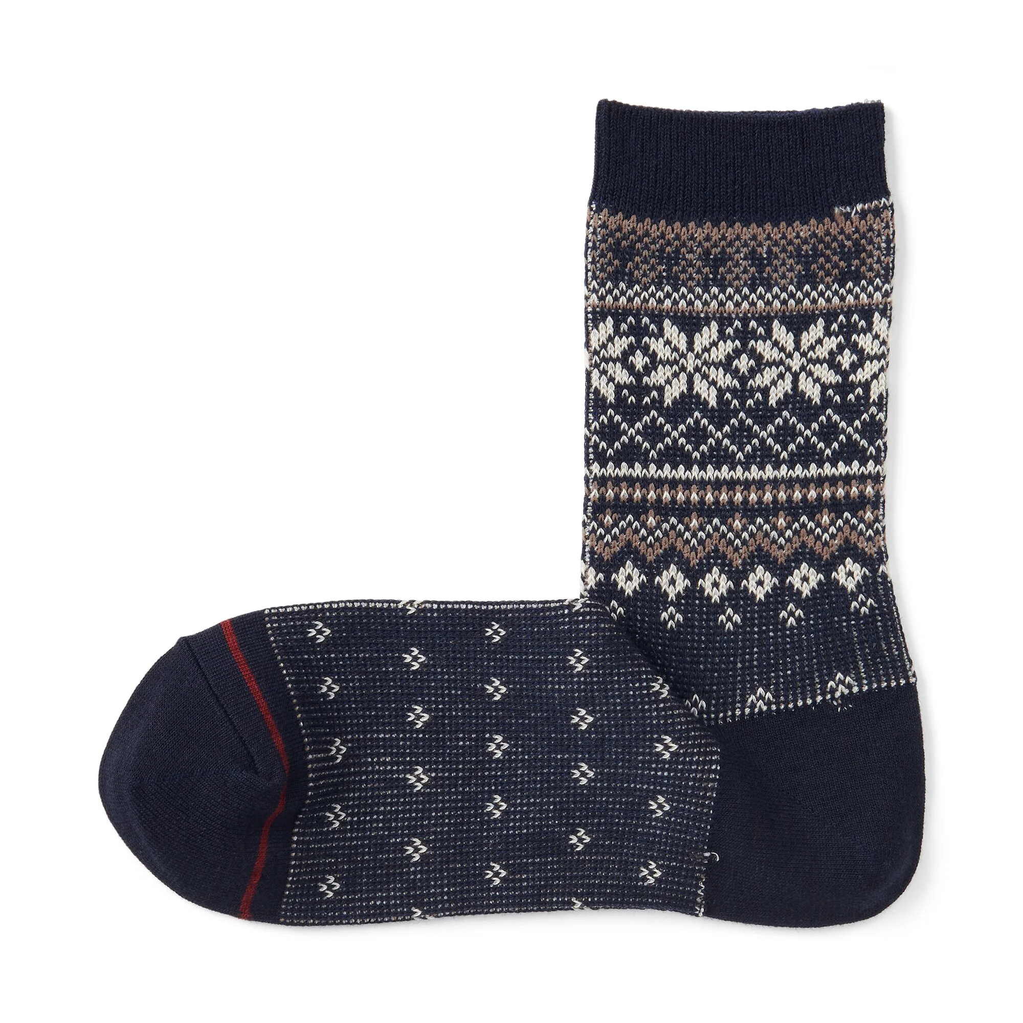 Right Angle Warm Pattern Socks - Image 3