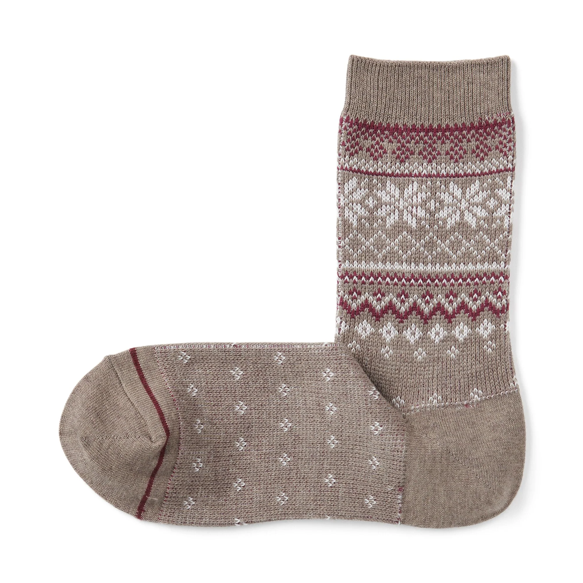 Right Angle Warm Pattern Socks - Image 5