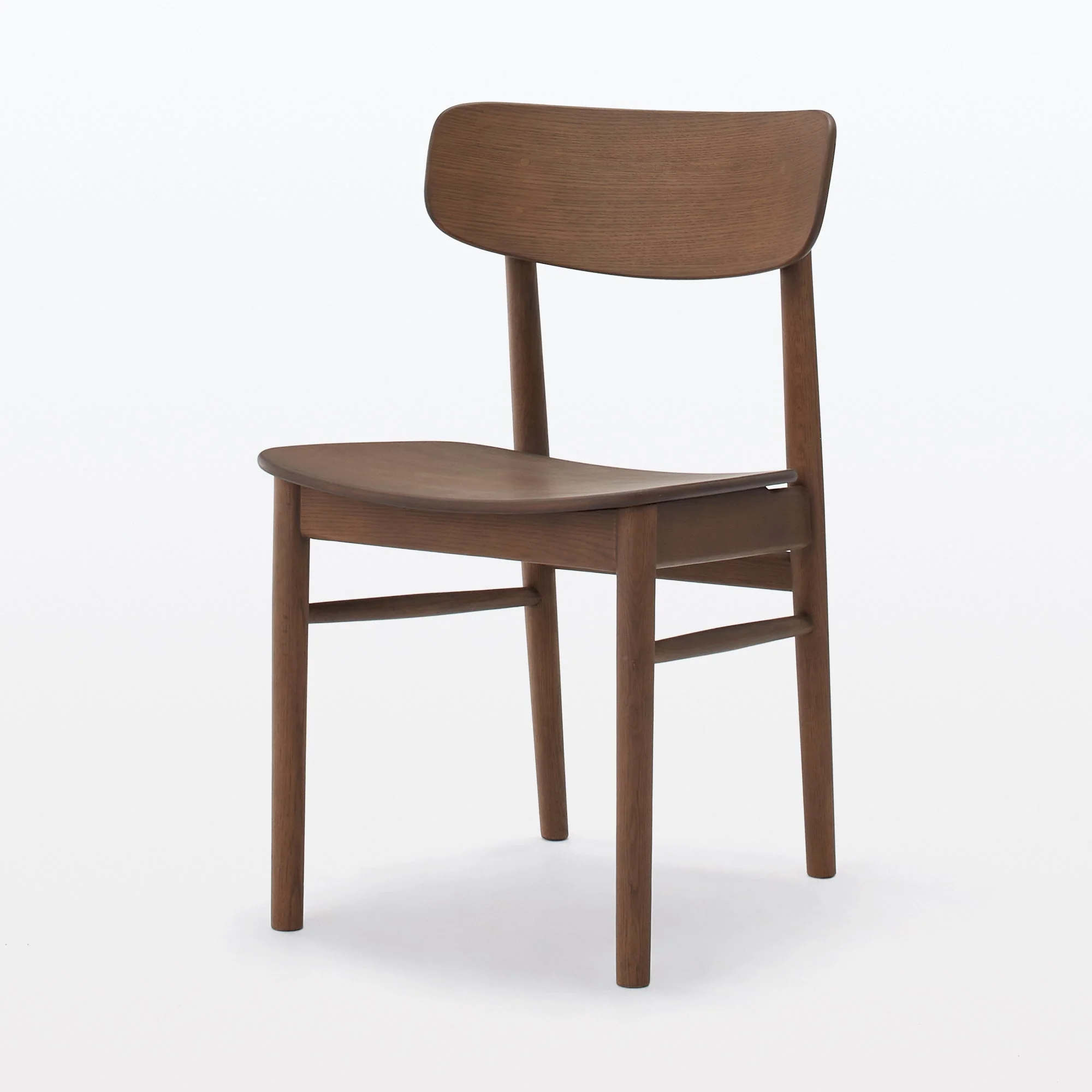 Oak Round Chair - Brown - Image 4