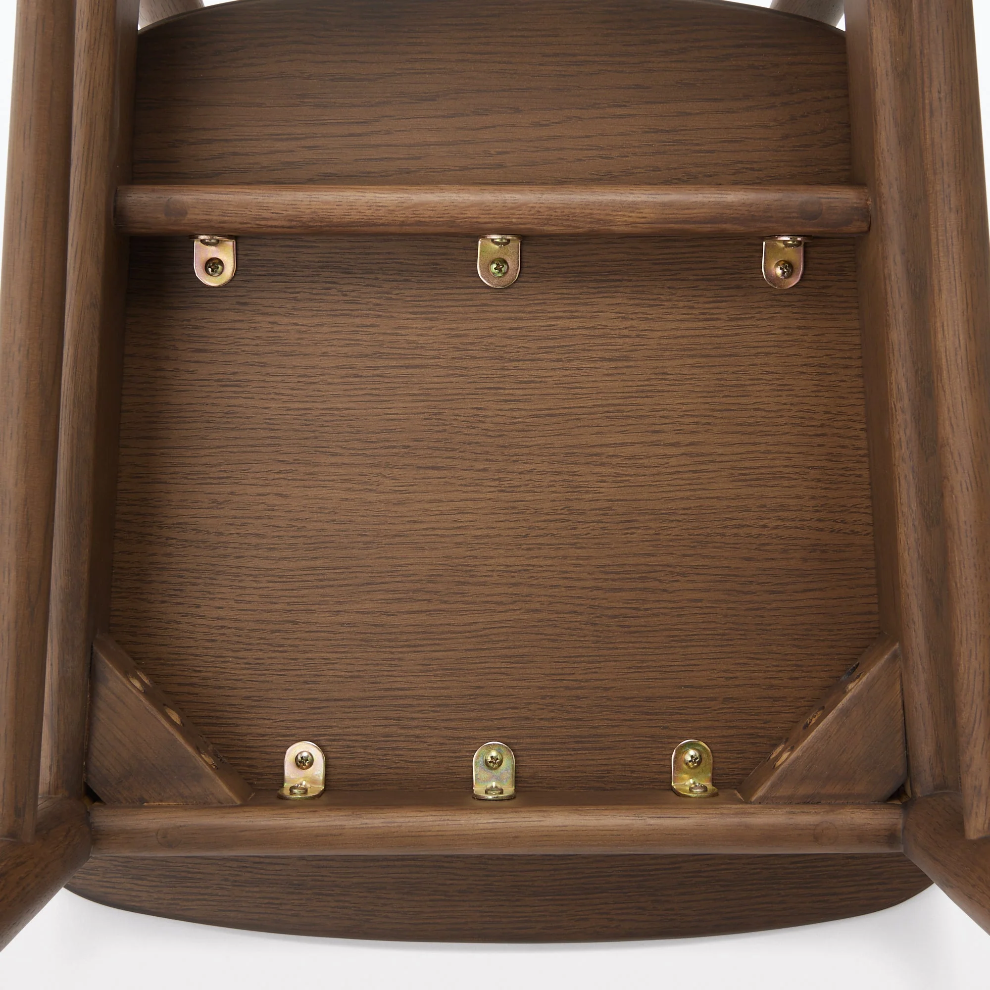 Oak Round Chair - Brown - Image 5