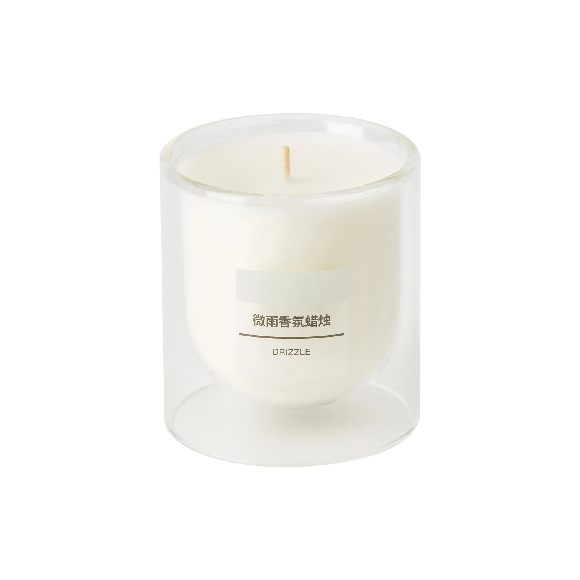 Scented Double Wall Glass Candle - Light Rain - Image 2