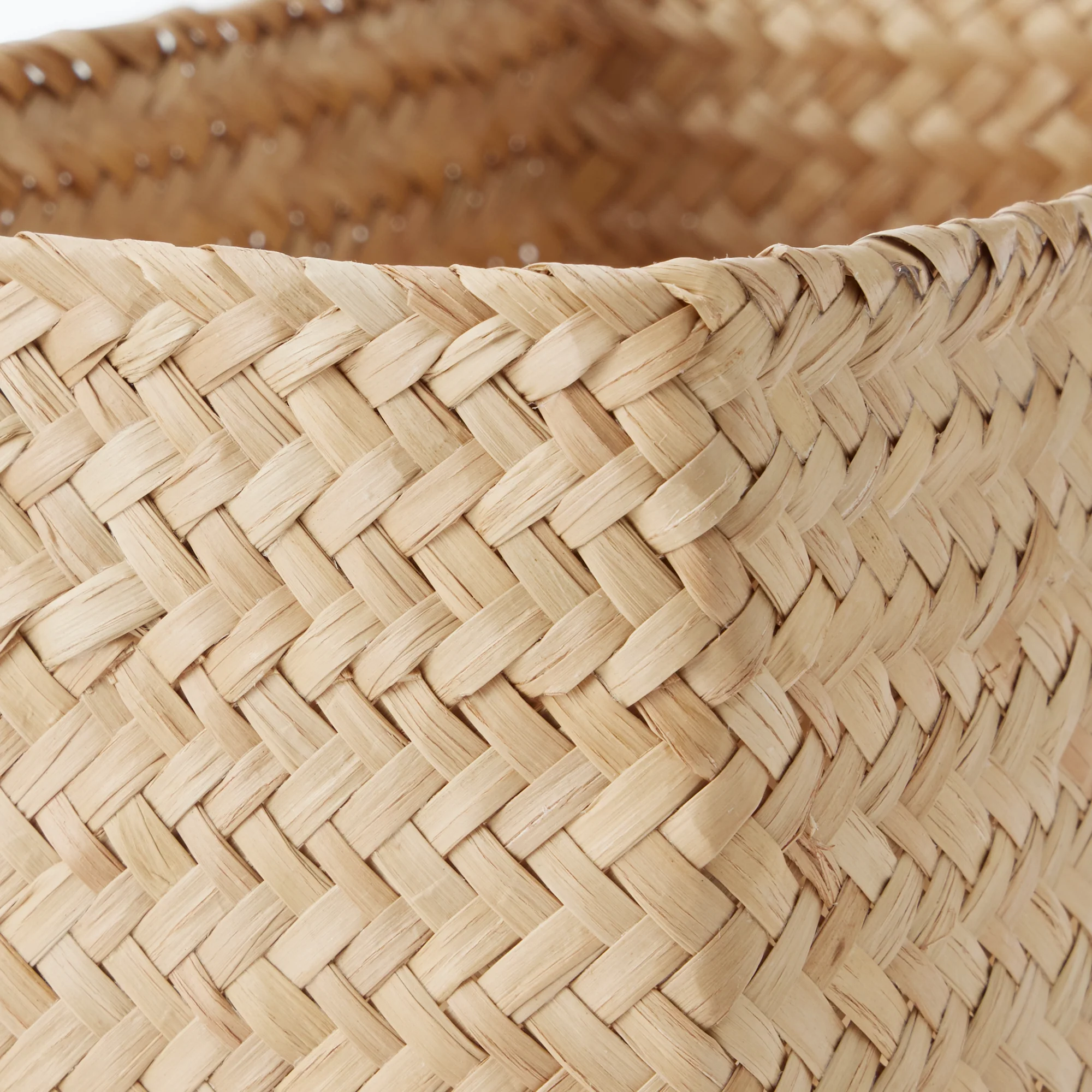 Seagrass Organizer Herringbone Rectangular Basket - Large (W15 x D25 x H12 cm) - Image 5