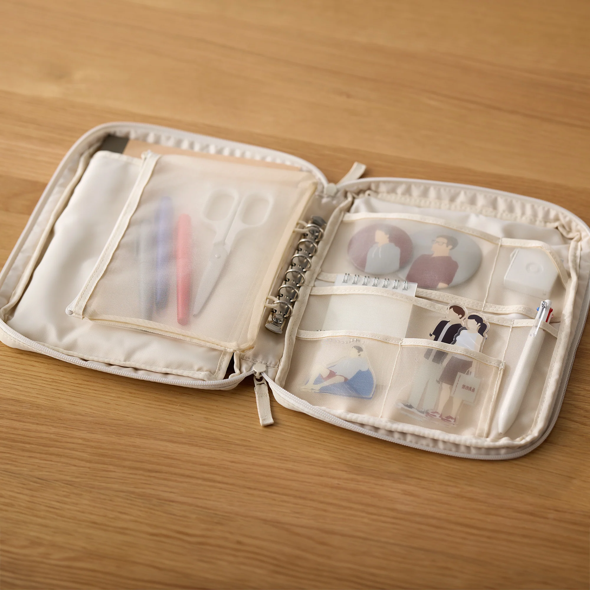 Selectable Pocket Organizer Case - A5 Wide - Ivory - Image 2