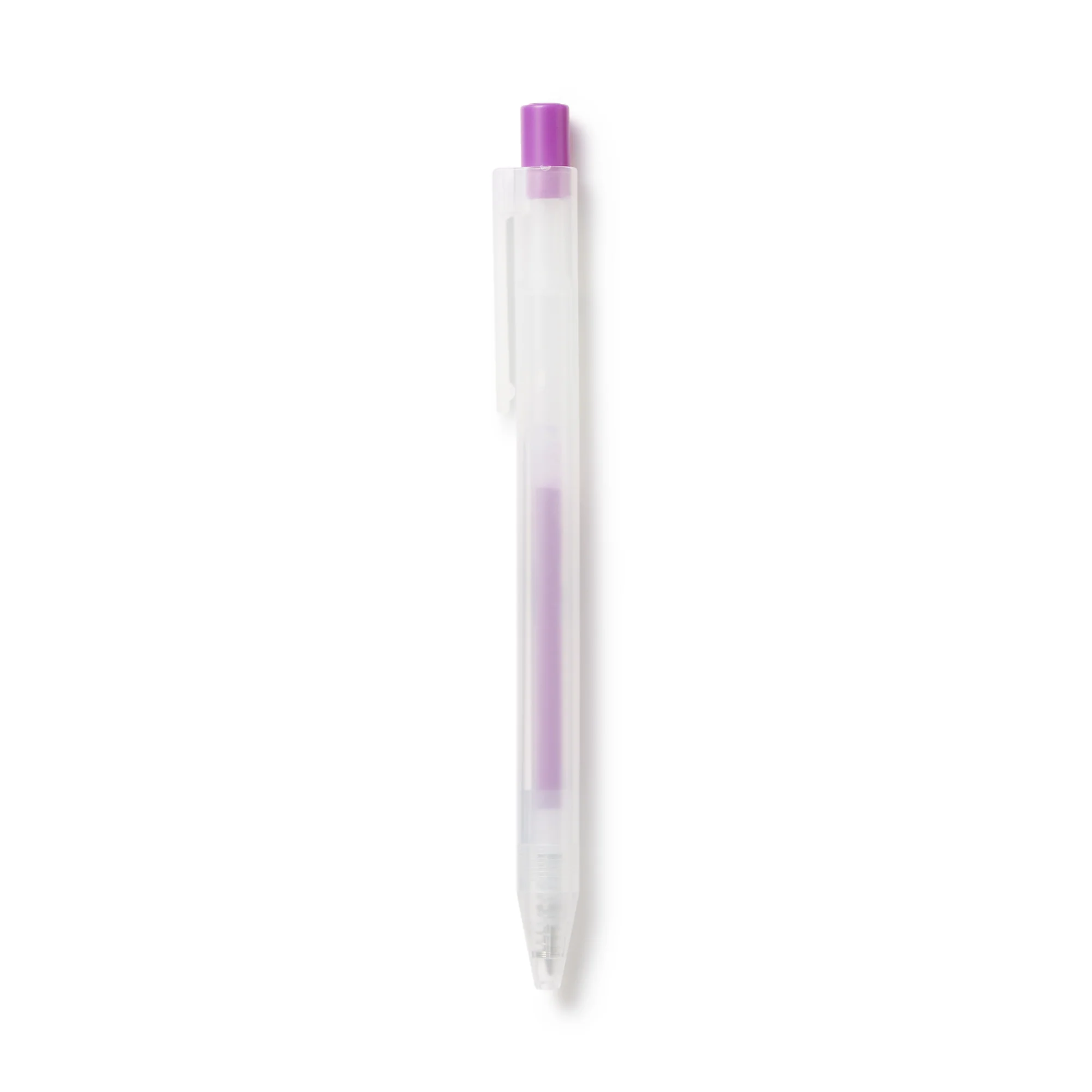 Smooth Gel Ink Ballpoint Knock Pen 0.3 mm - Purple